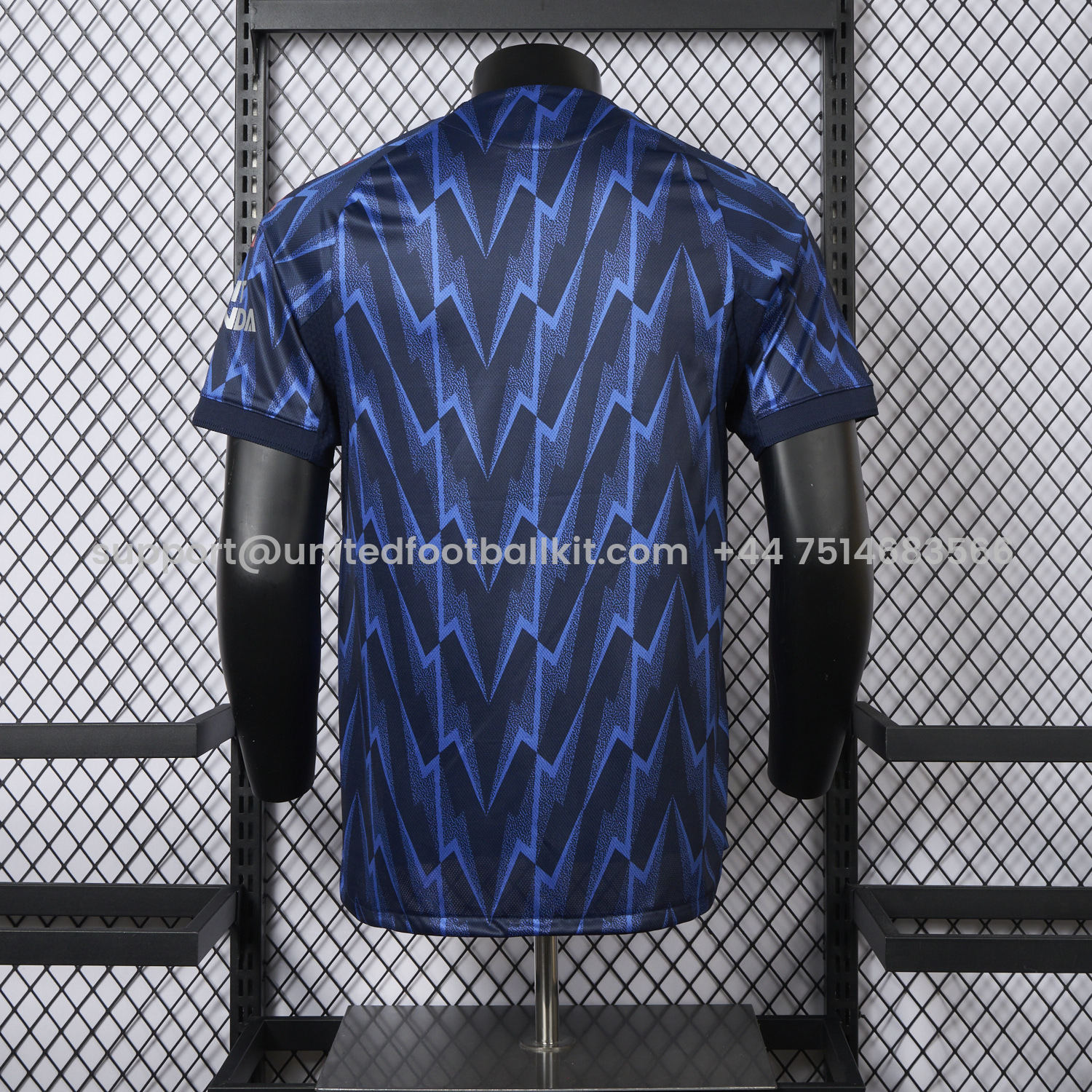 Unitedfootballkit.com | Arsenal 25-26 Away Blue Jersey - Player Version -Customize Name, Number and Patch | Worldwide Shipping