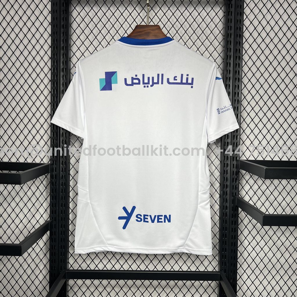 Unitedfootballkit.com | Al Hilal Riyadh Crescent 24-25 Away Jersey - Fans Version -Customize Name, Number and Patch | Worldwide Shipping