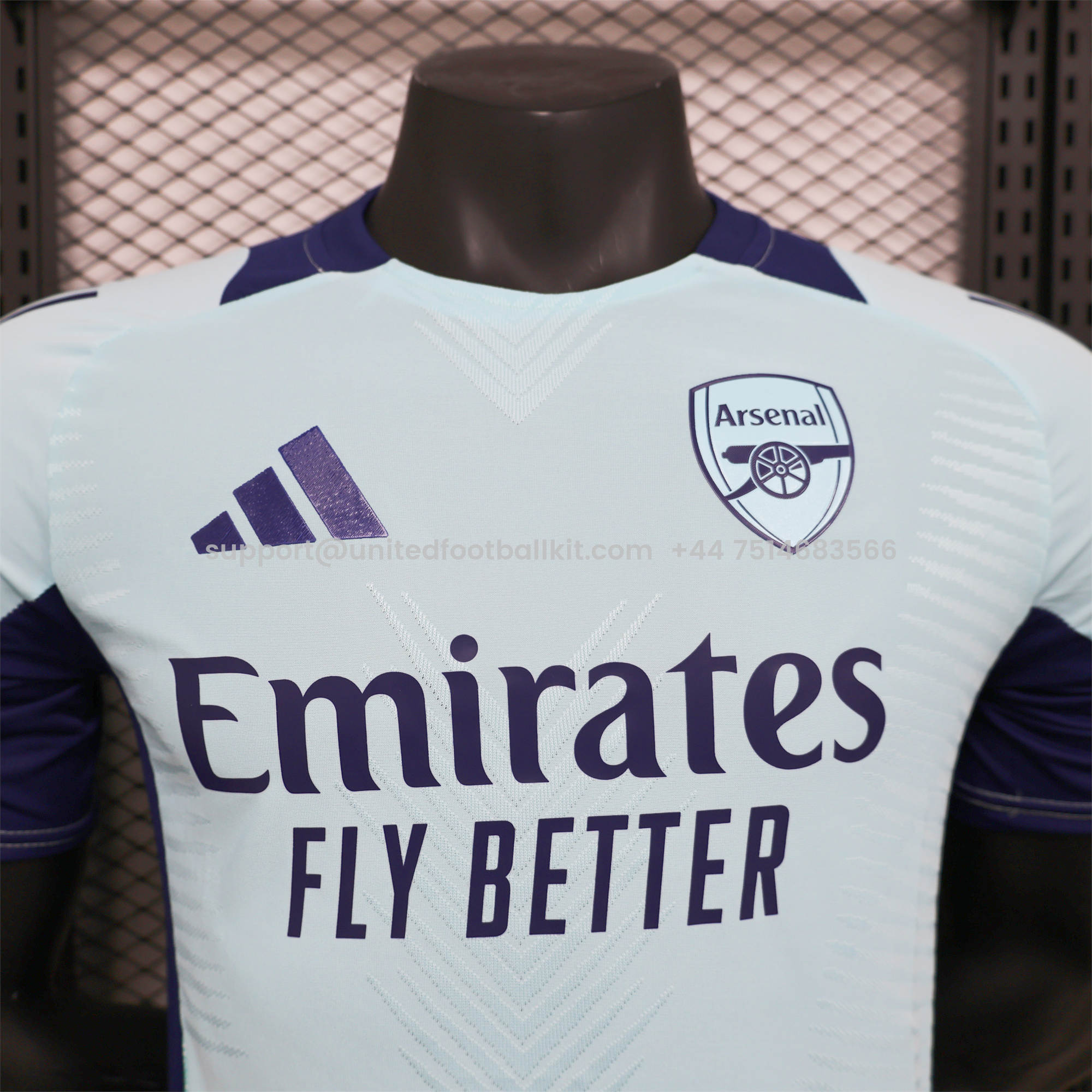 Unitedfootballkit.com | Arsenal 24-25 Pre-Match Training Jersey - Player Version -Customize Name, Number and Patch | Worldwide Shipping