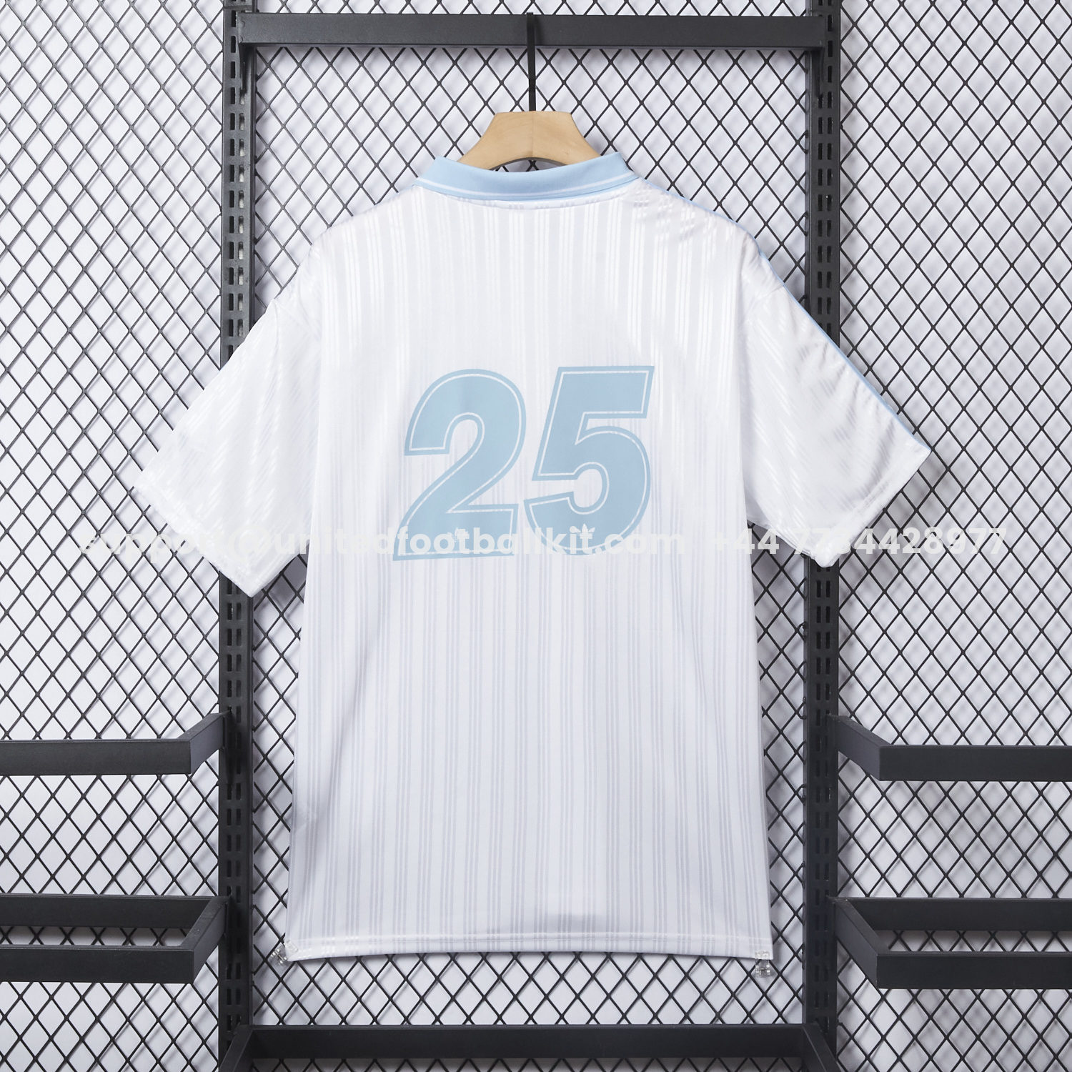 Unitedfootballkit.com | Bohemian 25-26 Oasis Originals Tour White And Sky Blue Jersey With Number 25 - Fans Version -Customize Name, Number and Patch | Worldwide Shipping