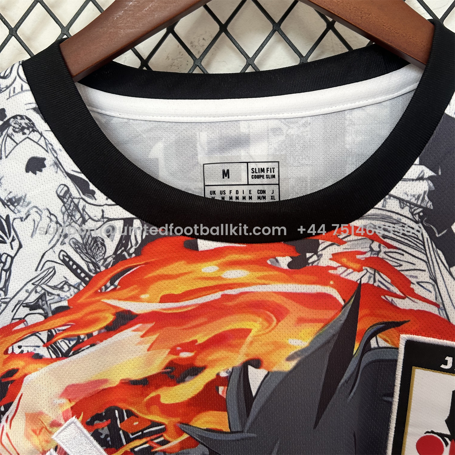 Unitedfootballkit.com | Japan 25-26 One Piece Luffy Flame Fist Special Edition Jersey - Fans Version -Customize Name, Number and Patch | Worldwide Shipping