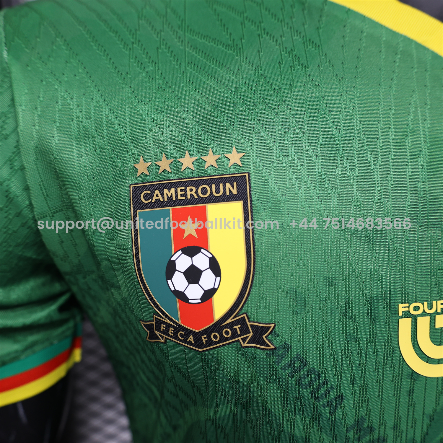 Unitedfootballkit.com | Cameroon 25-26 Home Jersey - Player Version -Customize Name, Number and Patch | Worldwide Shipping