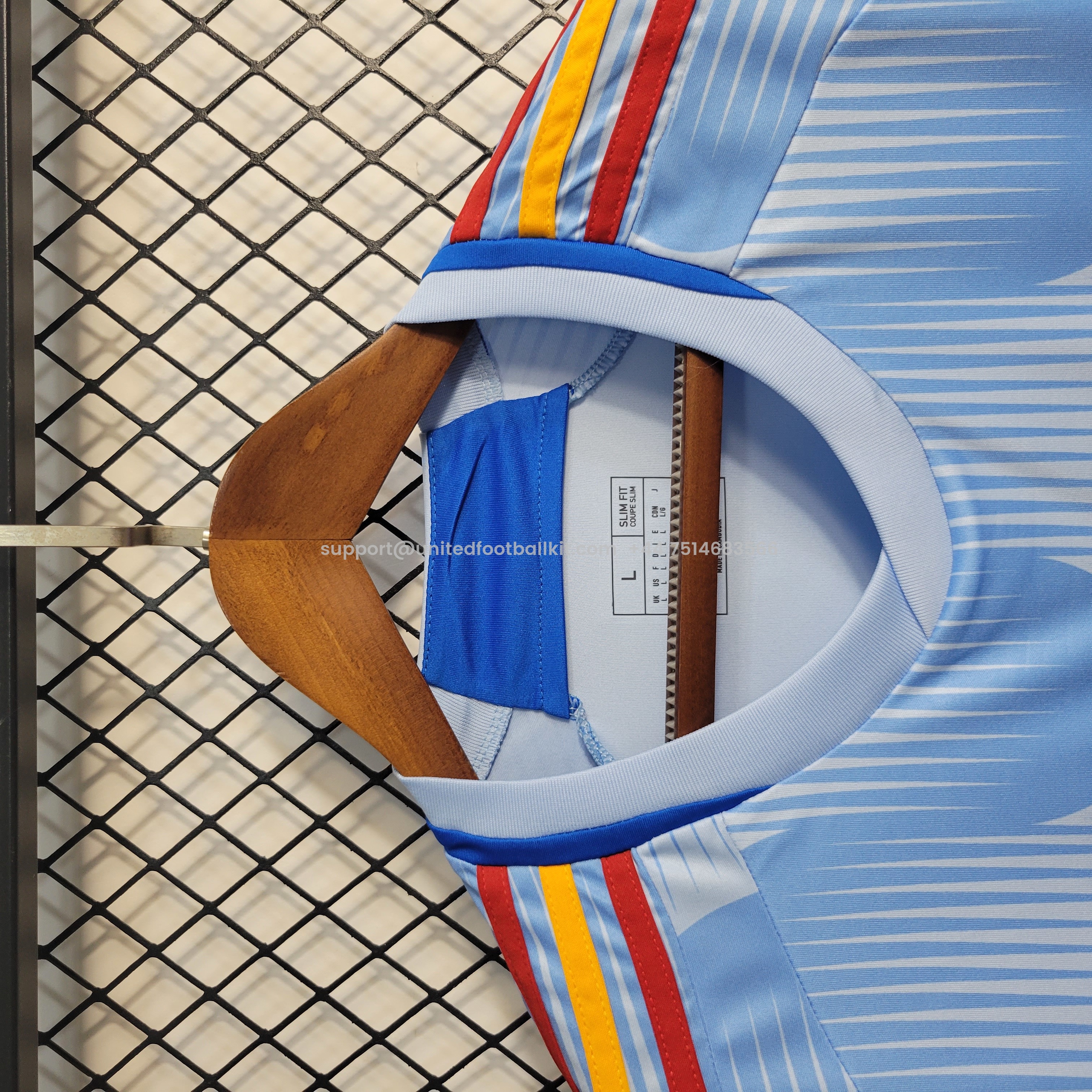 Unitedfootballkit.com | Spain 2022-23 Away Stadium Jersey - Fans Version -Customize Name, Number and Patch | Worldwide Shipping