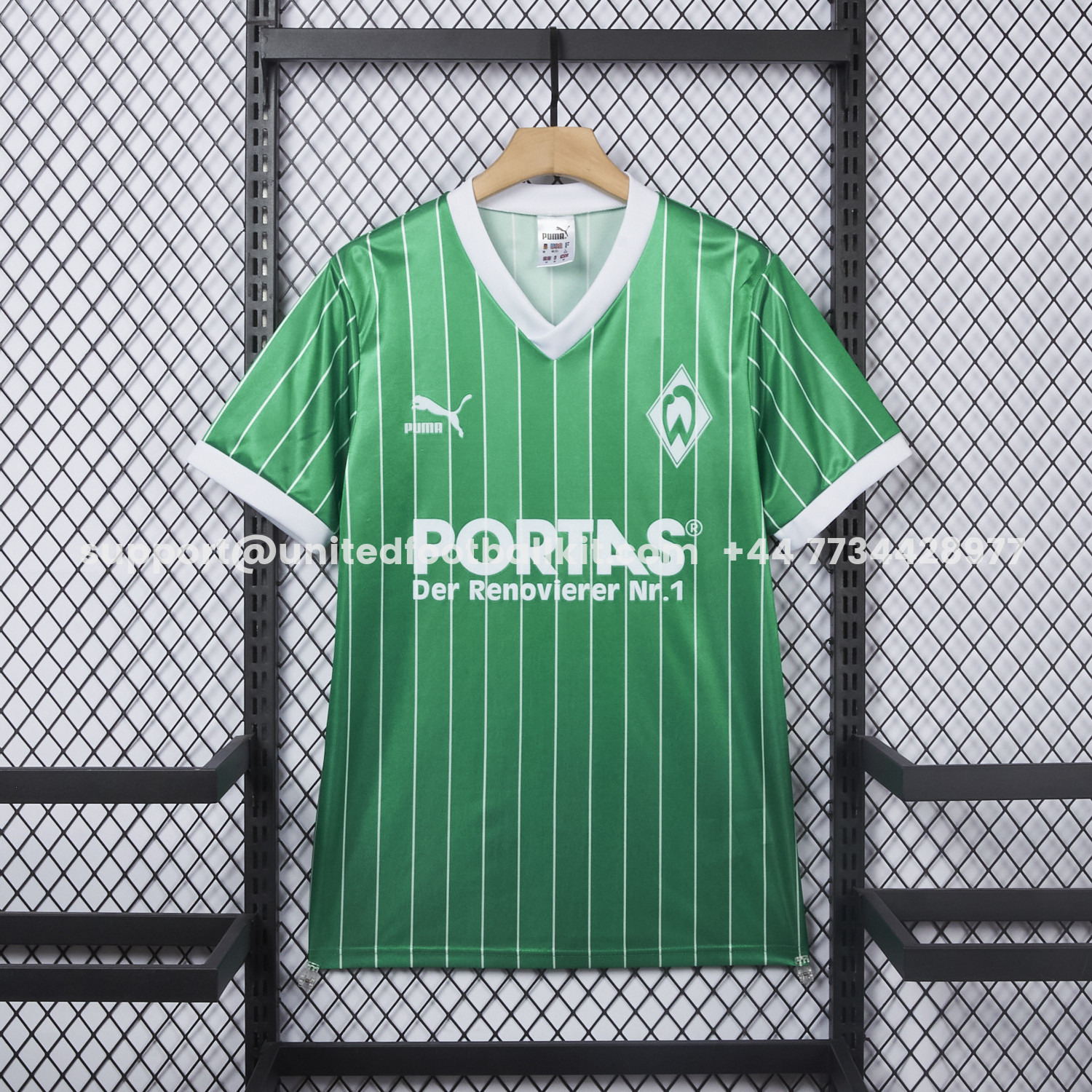 Unitedfootballkit.com | Retro Werder Bremen 1987-88 Away Jersey -Customize Name, Number and Patch | Worldwide Shipping