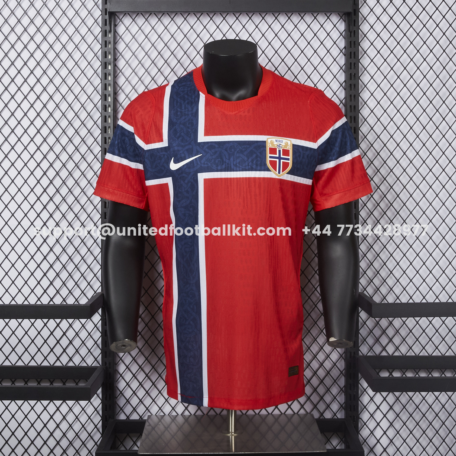 Unitedfootballkit.com | Norway 2026 Home Jersey - Player Version -Customize Name, Number and Patch | Worldwide Shipping