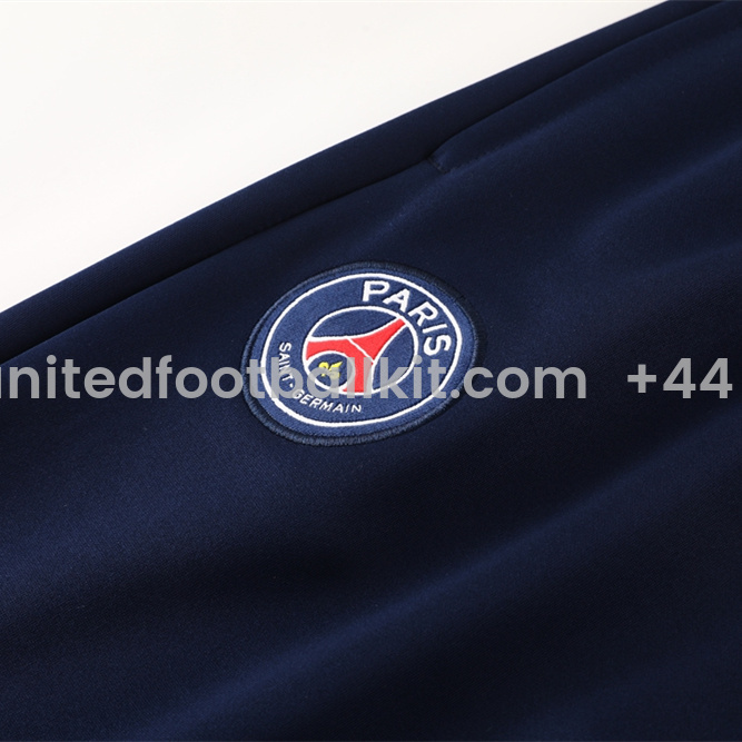Unitedfootballkit.com | Paris Saint-Germain PSG 24-25 Jacket Training Tracksuit - Blue Plaid -Customize Name, Number and Patch | Worldwide Shipping