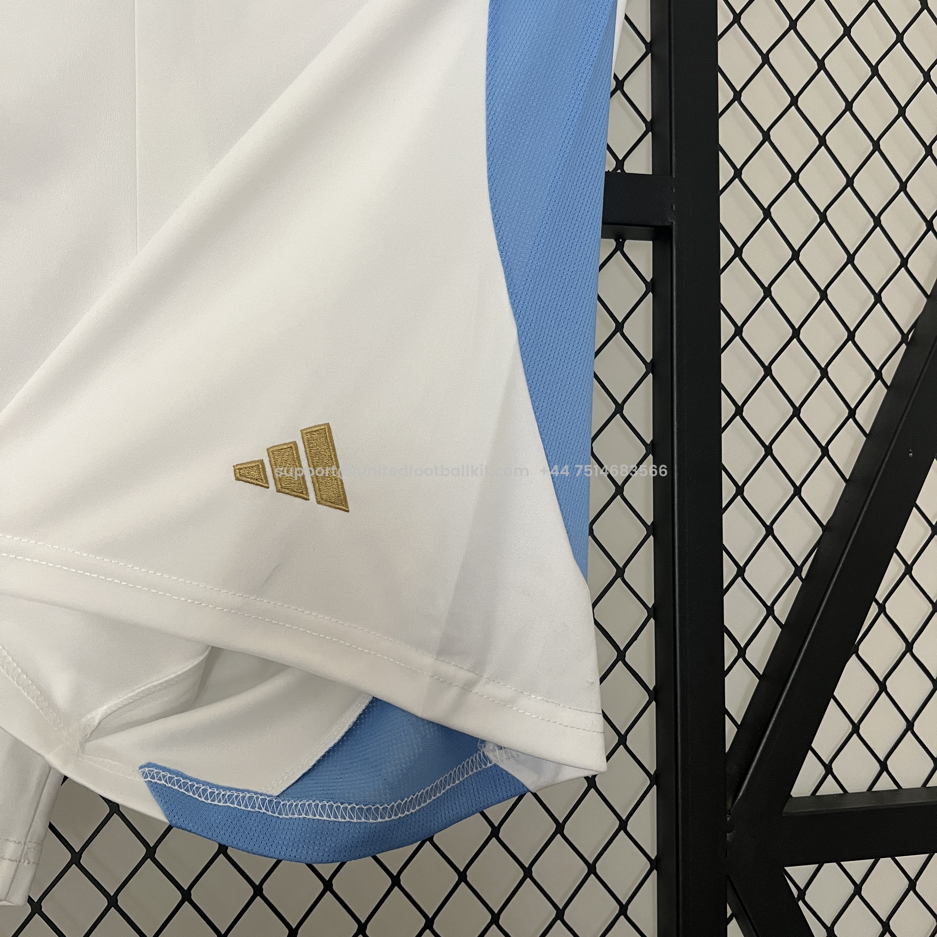 Unitedfootballkit.com | Argentina 2024 Home Shorts - Fans Version -Customize Name, Number and Patch | Worldwide Shipping