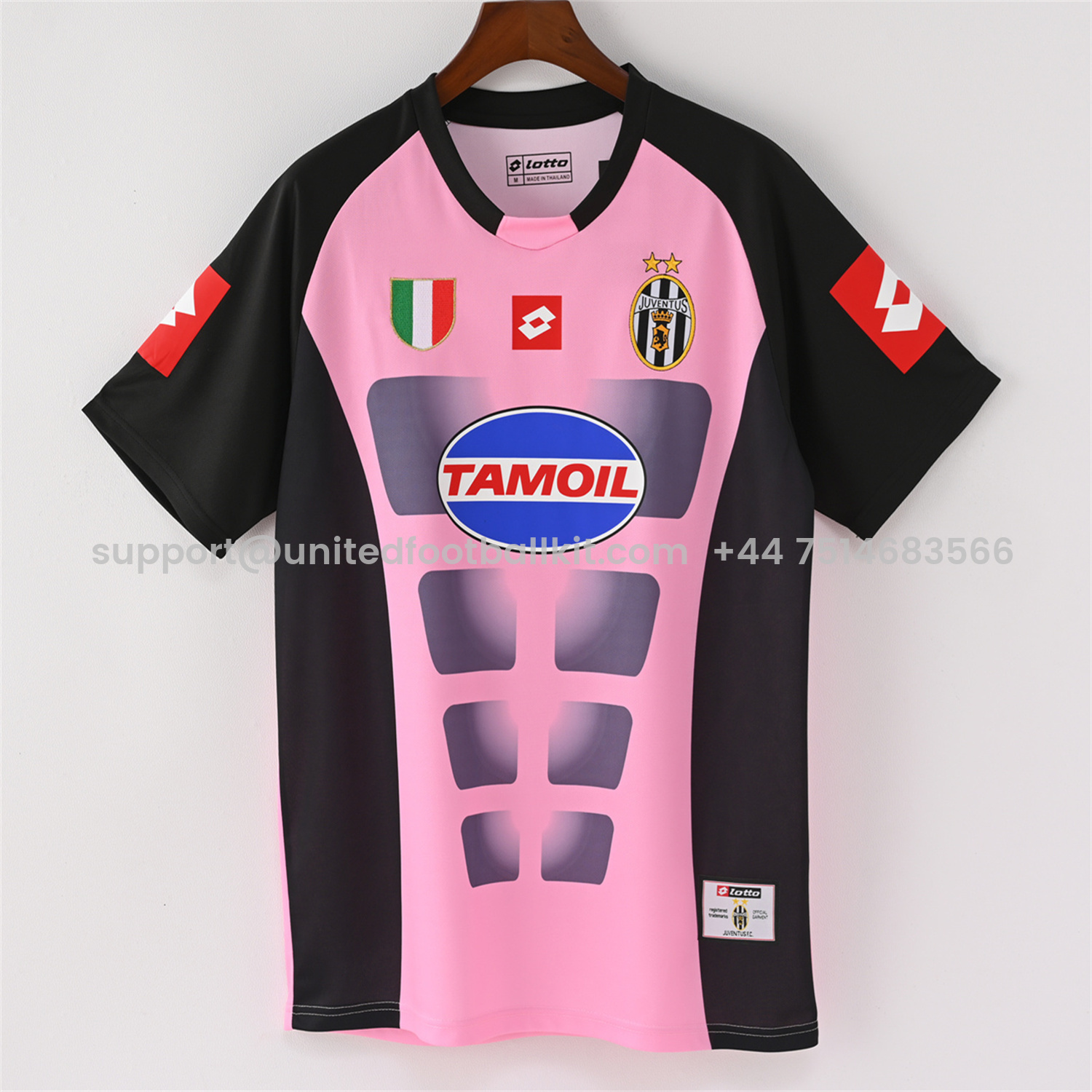 Unitedfootballkit.com | Retro Juventus 2002-03 Pink Goalkeeper Jersey -Customize Name, Number and Patch | Worldwide Shipping