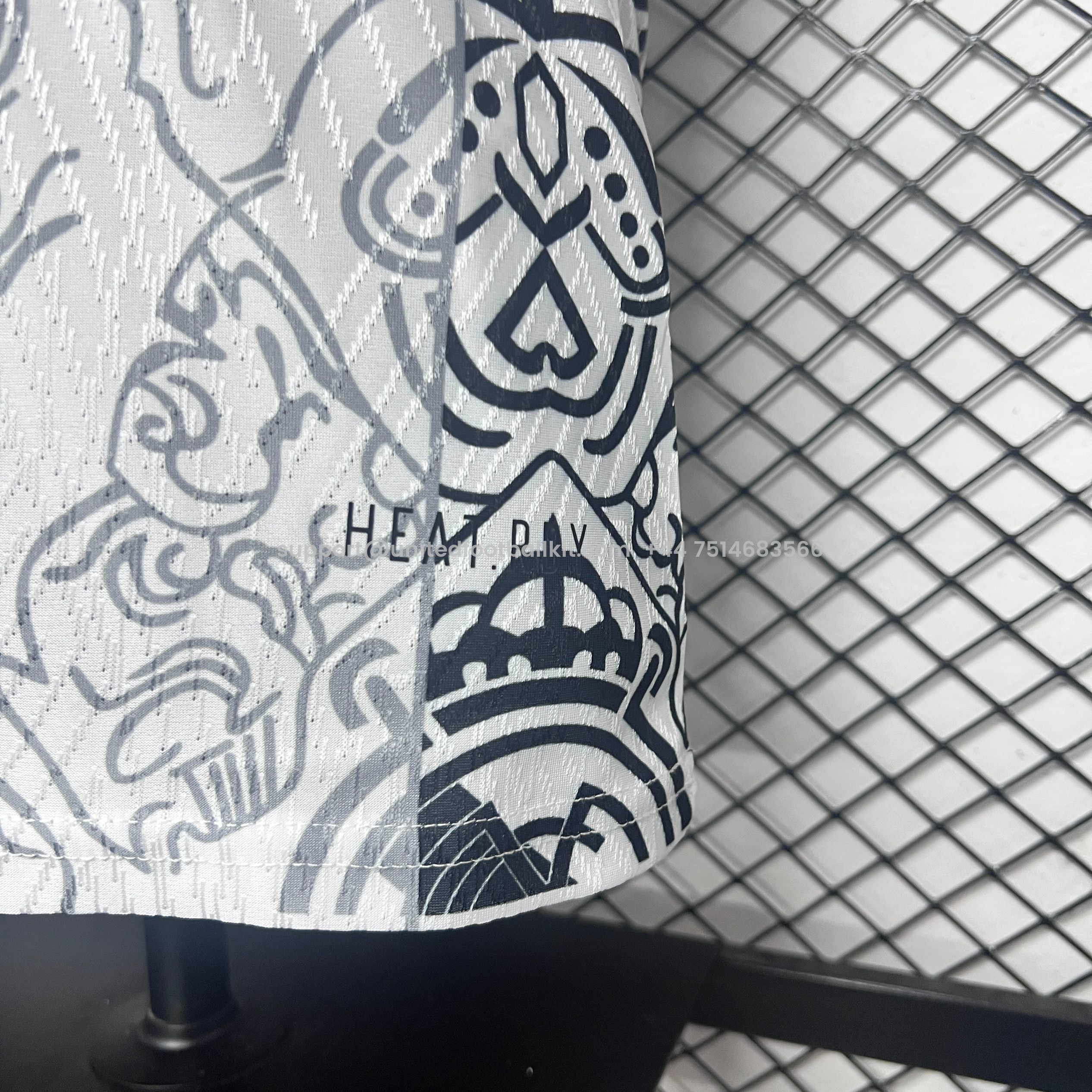 Unitedfootballkit.com | Real Madrid 24-25 White Line Pattern Special Edtion Jersey - Player Version -Customize Name, Number and Patch | Worldwide Shipping