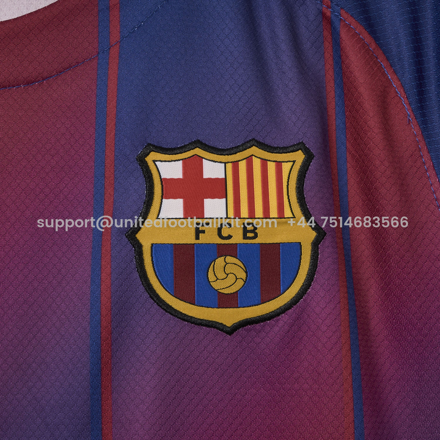 Unitedfootballkit.com | Barcelona 25-26 Home Jersey - Fans Version -Customize Name, Number and Patch | Worldwide Shipping