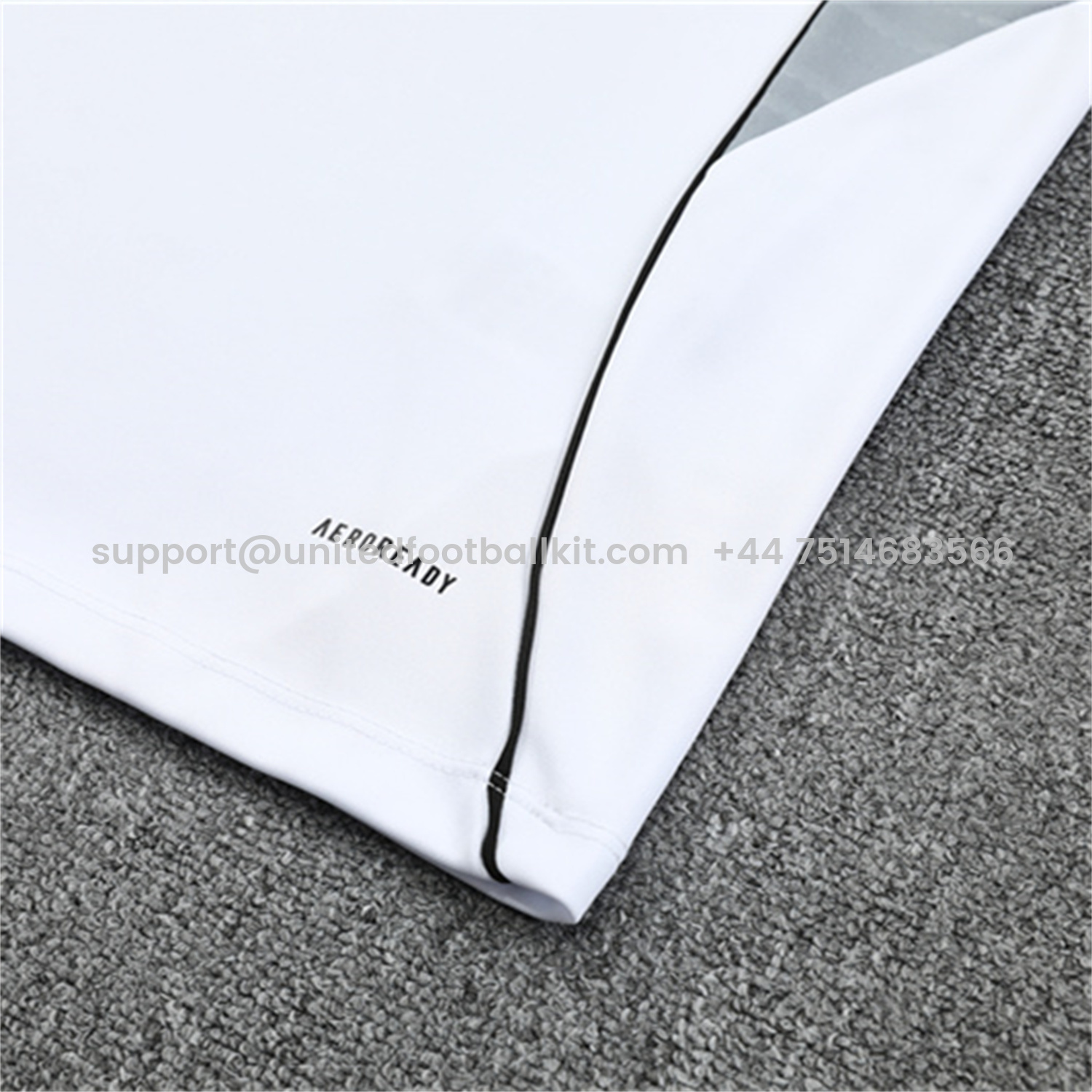 Unitedfootballkit.com | INT M.A.M 25-26 Kid Long Sleeves Training Set - White Top & Black Pants -Customize Name, Number and Patch | Worldwide Shipping