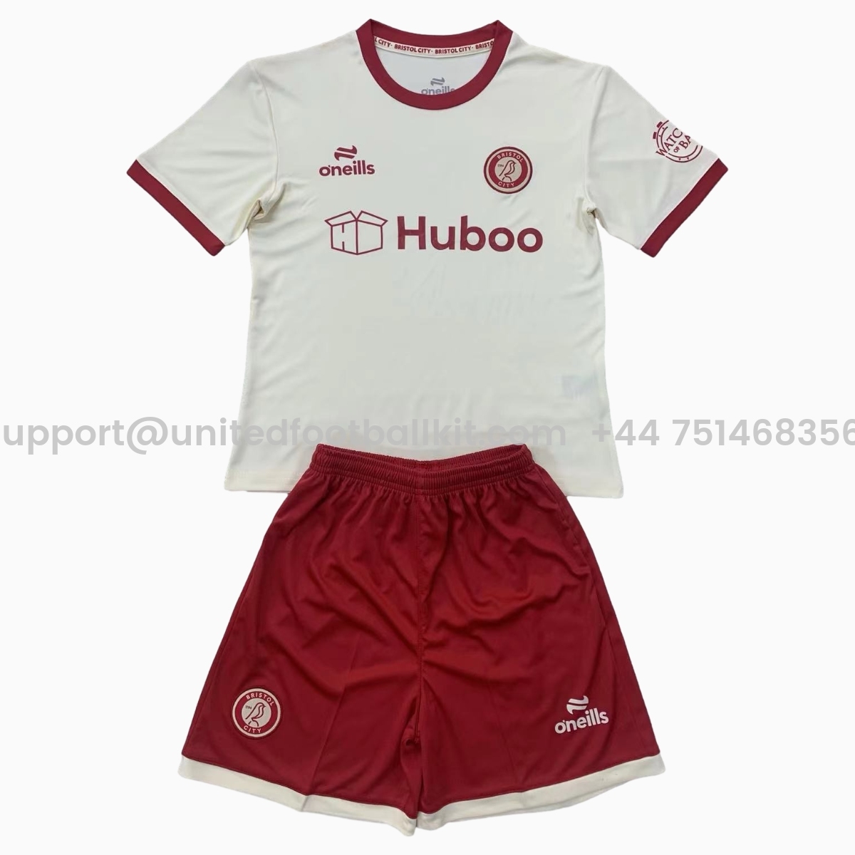 Unitedfootballkit.com | Bristol City 24-25 Away Kids Kit -Customize Name, Number and Patch | Worldwide Shipping