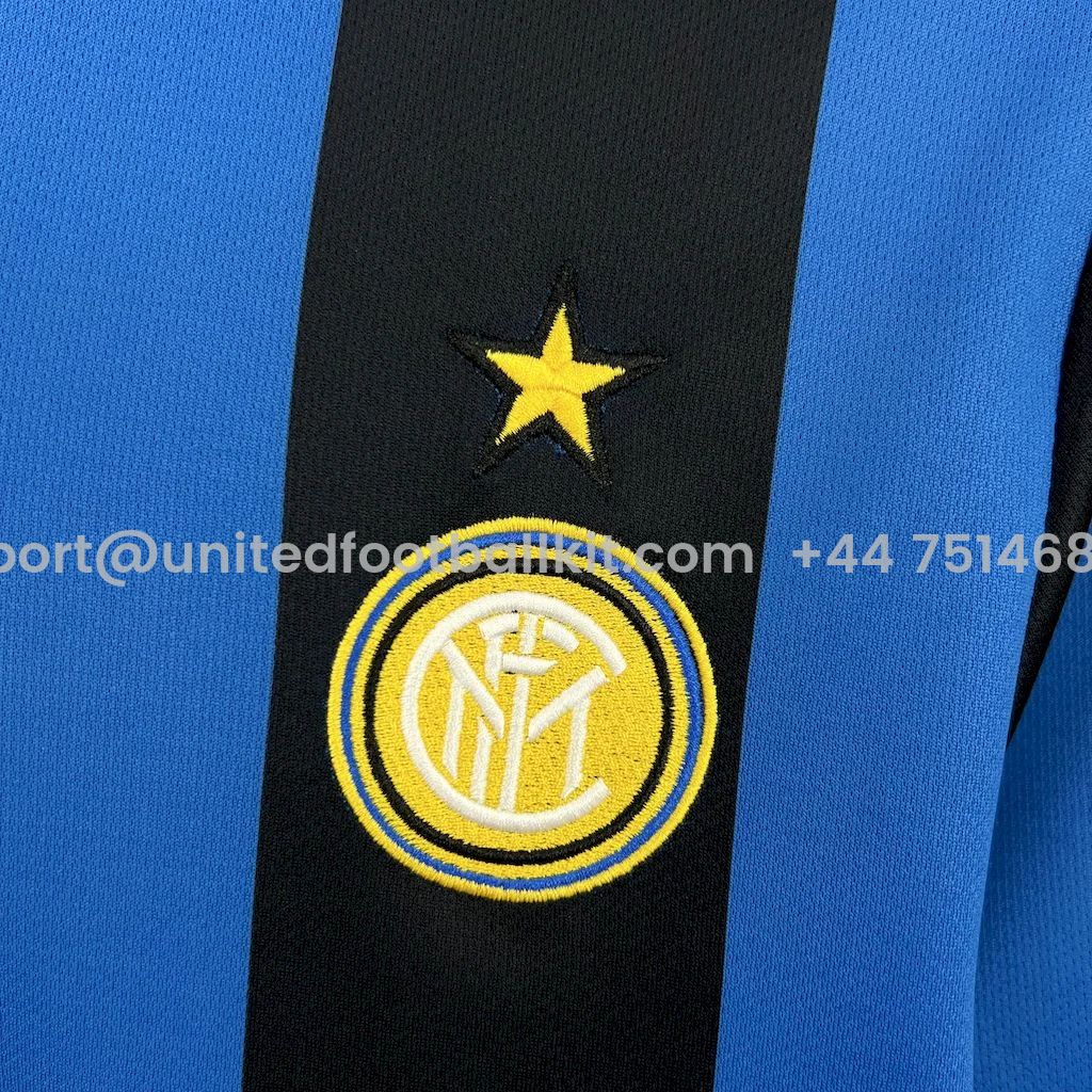 Unitedfootballkit.com | Retro Inter Milan 1990-91 Home Jersey -Customize Name, Number and Patch | Worldwide Shipping