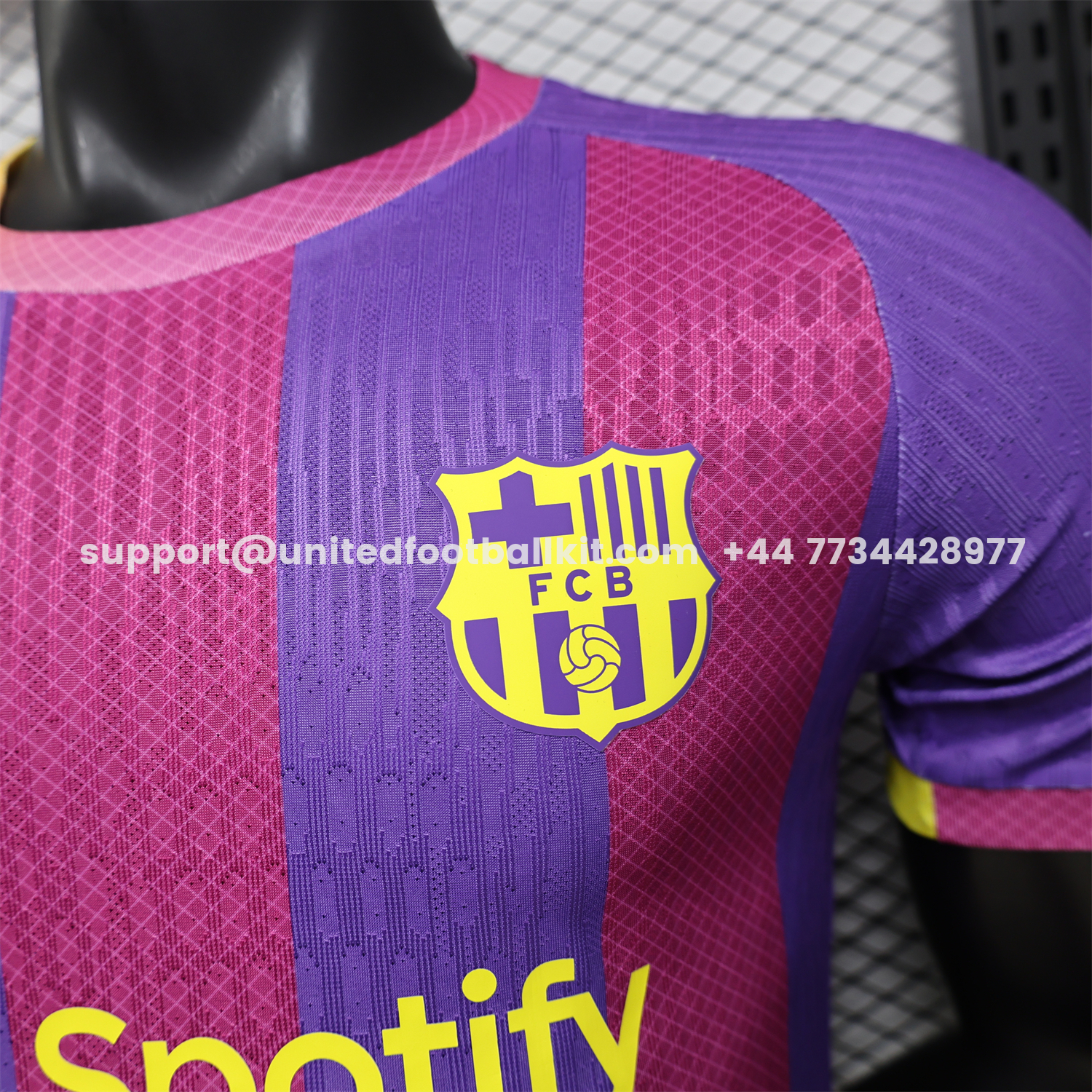 Unitedfootballkit.com | Barcelona 25-26 Purple Pink And Yellow Special Jersey - Player Version -Customize Name, Number and Patch | Worldwide Shipping