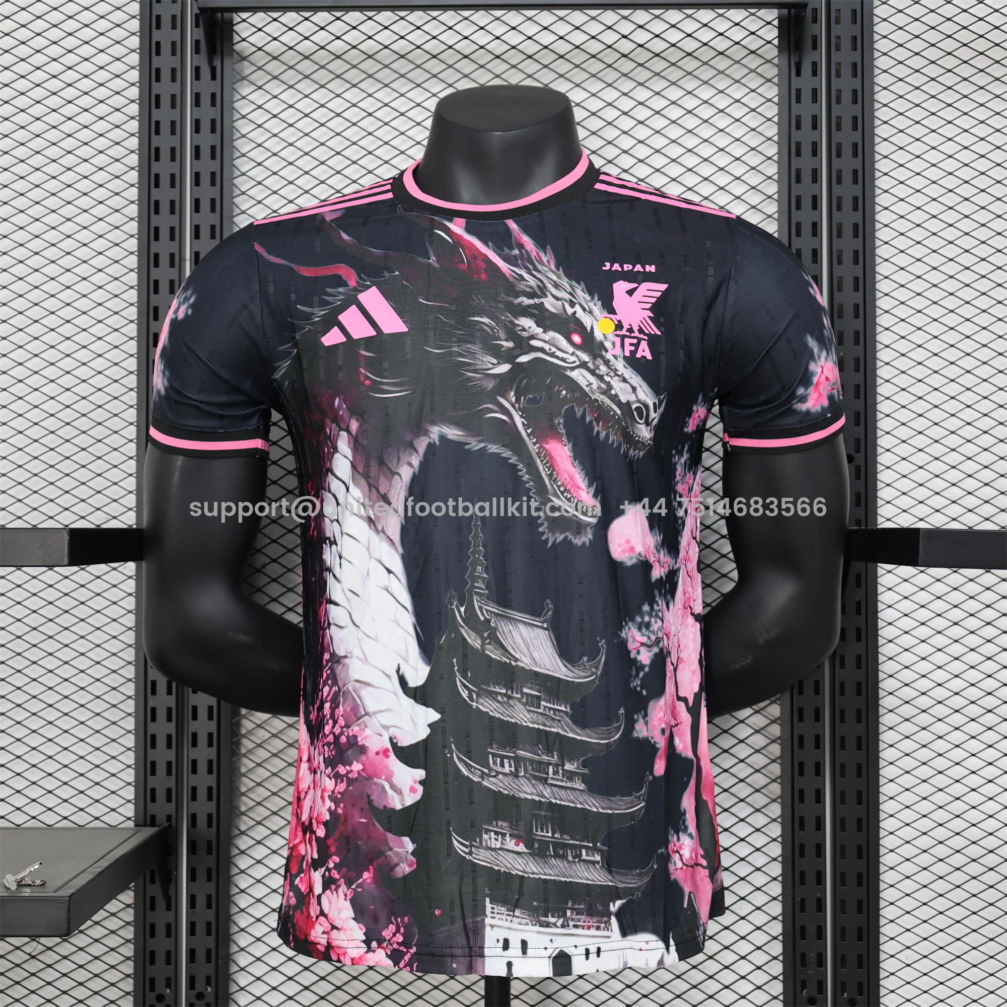 Unitedfootballkit.com | Japan 2024 Black Kyoto and Dragon Special Edition Jersey - Player Version -Customize Name, Number and Patch | Worldwide Shipping