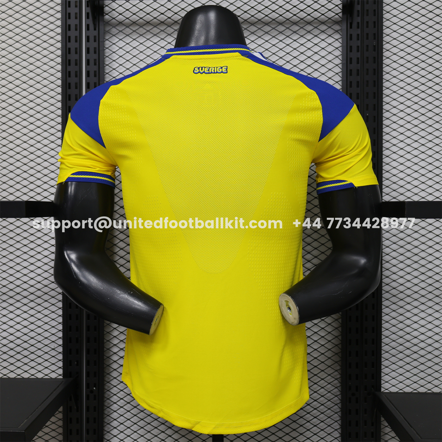 Unitedfootballkit.com | Sweden 2026 Home Jersey - Player Version -Customize Name, Number and Patch | Worldwide Shipping