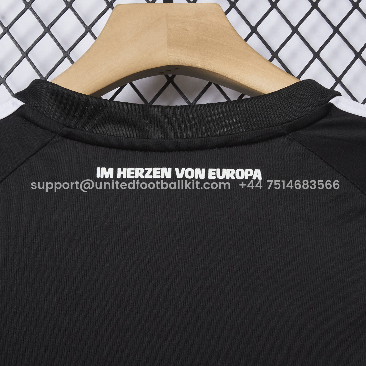 Unitedfootballkit.com | Frankfurt 25-26 European Home Black Jersey - Fans Version -Customize Name, Number and Patch | Worldwide Shipping