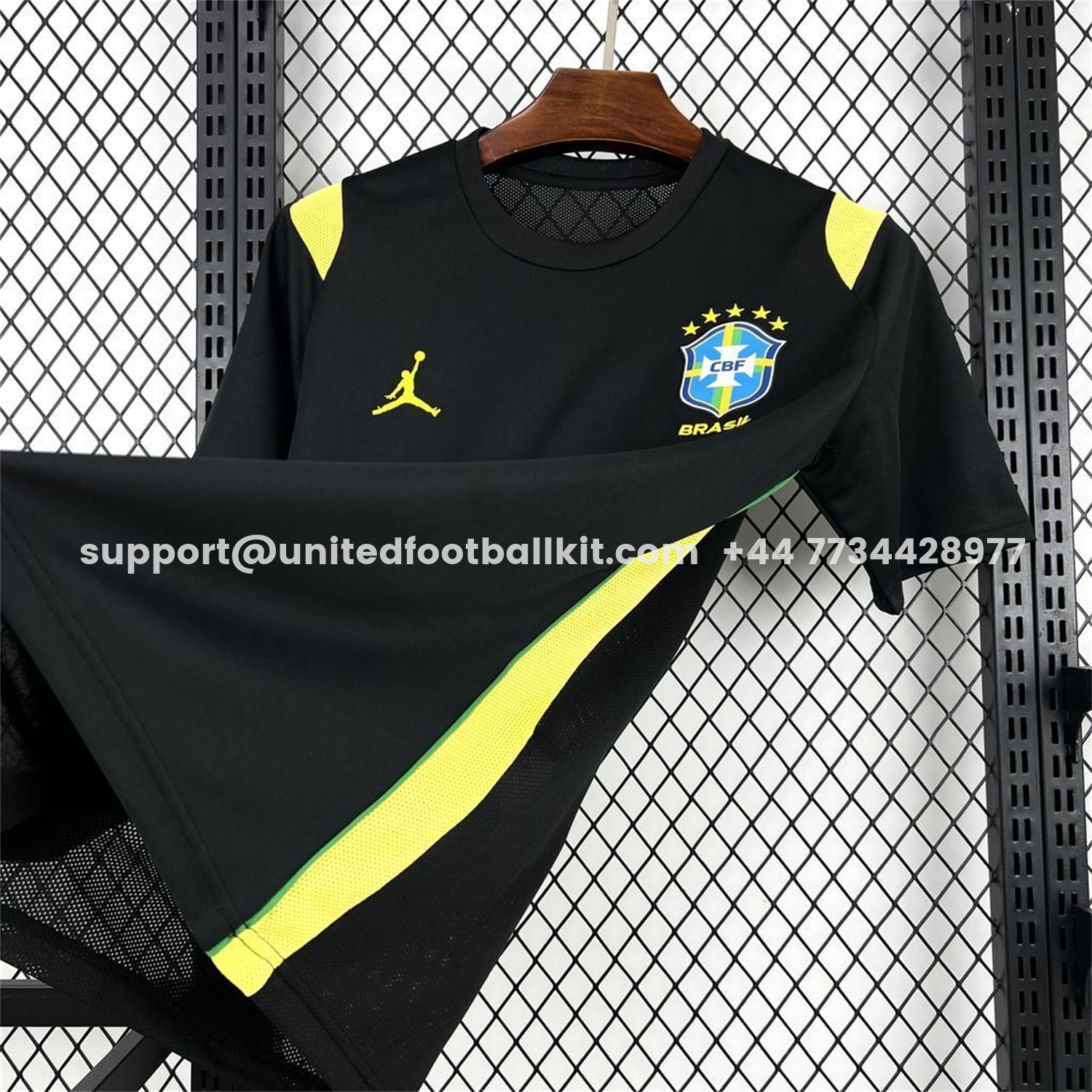 Unitedfootballkit.com | Brazil 2026 Black Pre-Match Jersey - Fans Version -Customize Name, Number and Patch | Worldwide Shipping