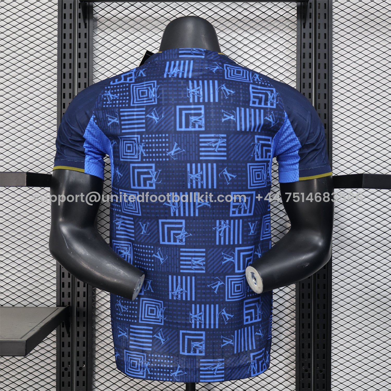 Unitedfootballkit.com | Real Madrid 25-26 Blue Gold Special Edition Jersey - Player Version -Customize Name, Number and Patch | Worldwide Shipping