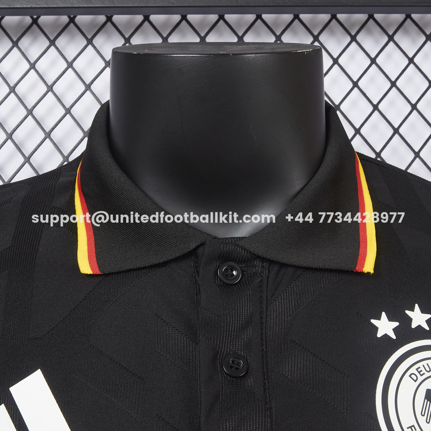 Unitedfootballkit.com | Germany 2026 Black Special Edition Polo Jersey - Player Version -Customize Name, Number and Patch | Worldwide Shipping