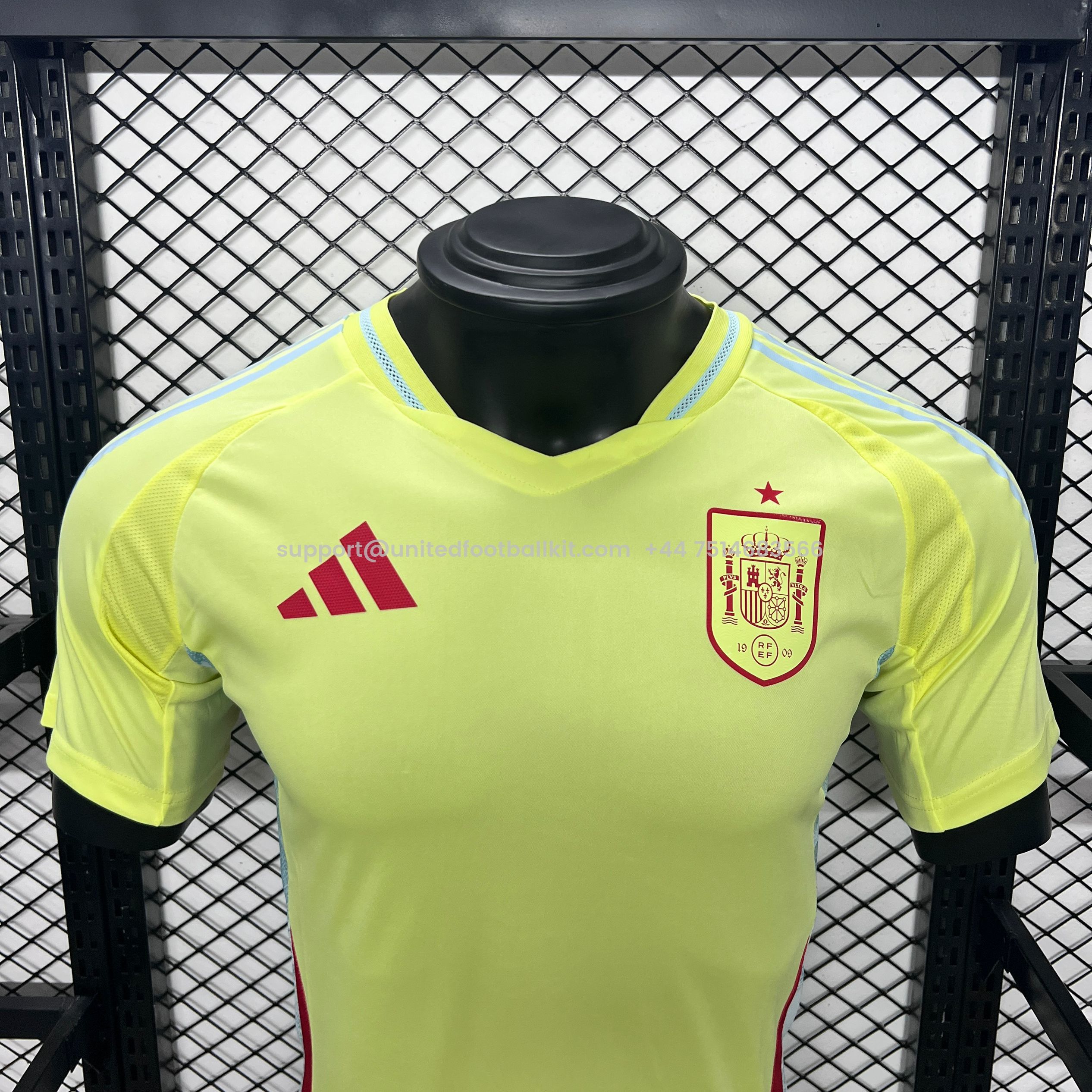 Unitedfootballkit.com | Spain 2024 Away Stadium Jersey - Player Version -Customize Name, Number and Patch | Worldwide Shipping