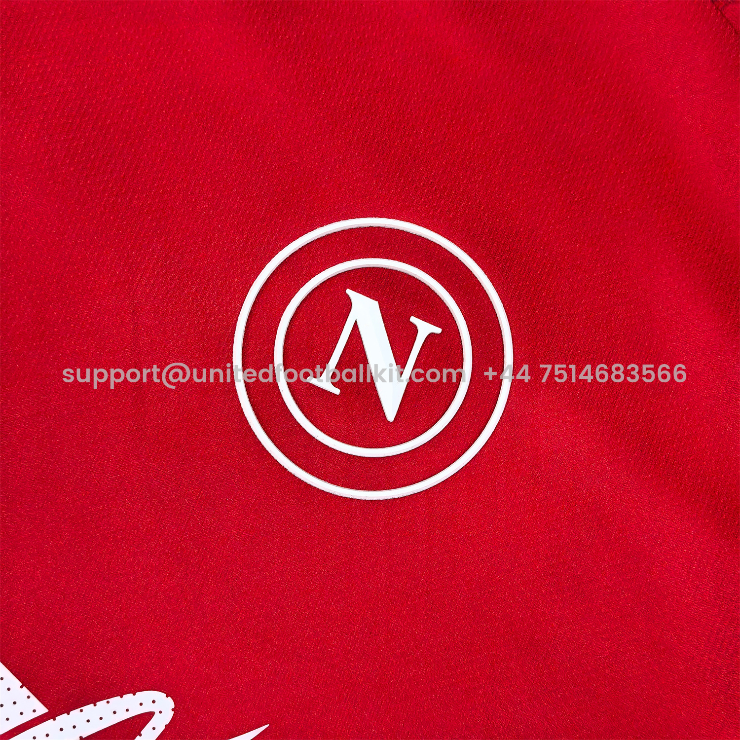 Unitedfootballkit.com | Napoli 24-25 Red Pre-Match Training Jersey - Fans Version -Customize Name, Number and Patch | Worldwide Shipping