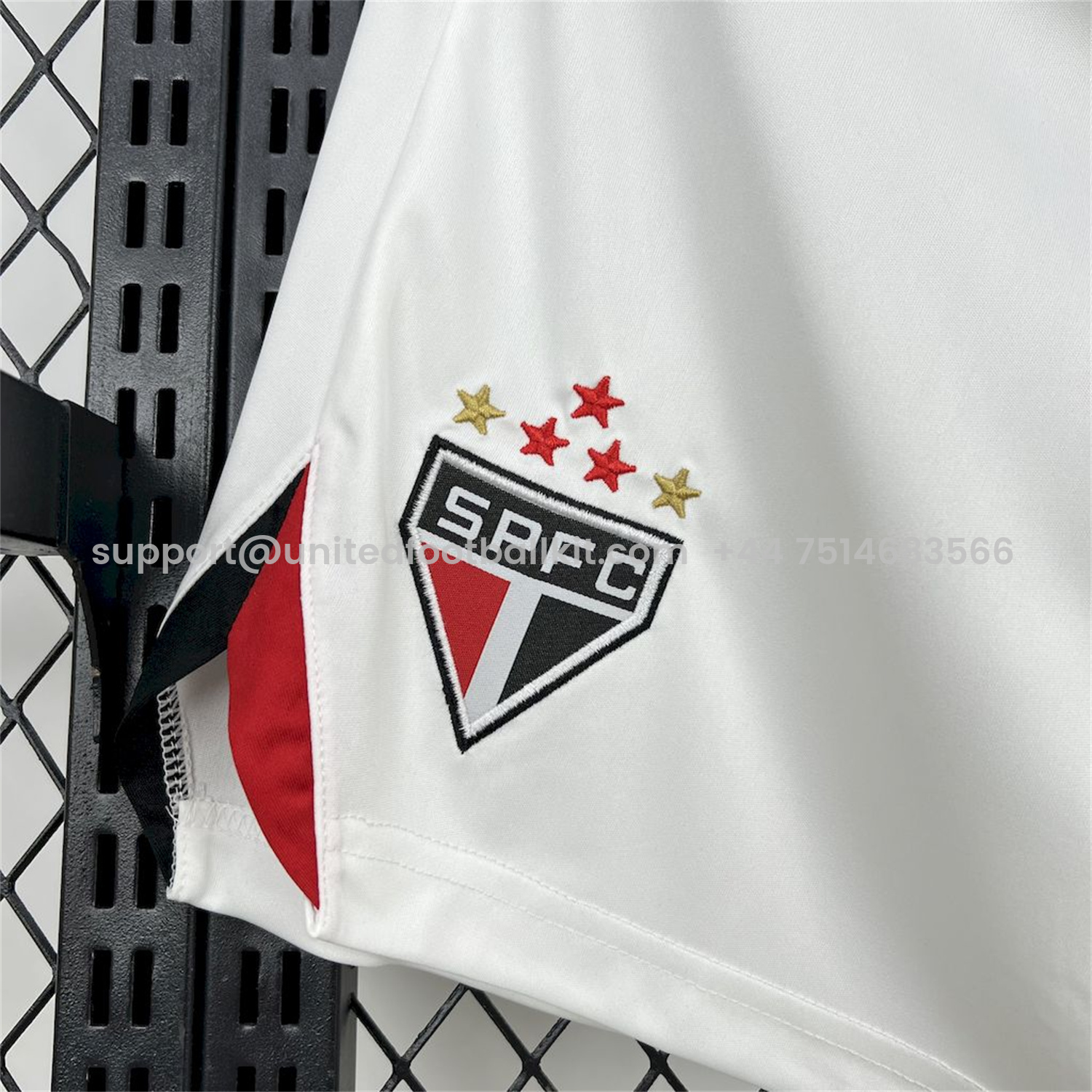 Unitedfootballkit.com | Sao Paulo 25-26 Home White Shorts - Fans Version -Customize Name, Number and Patch | Worldwide Shipping