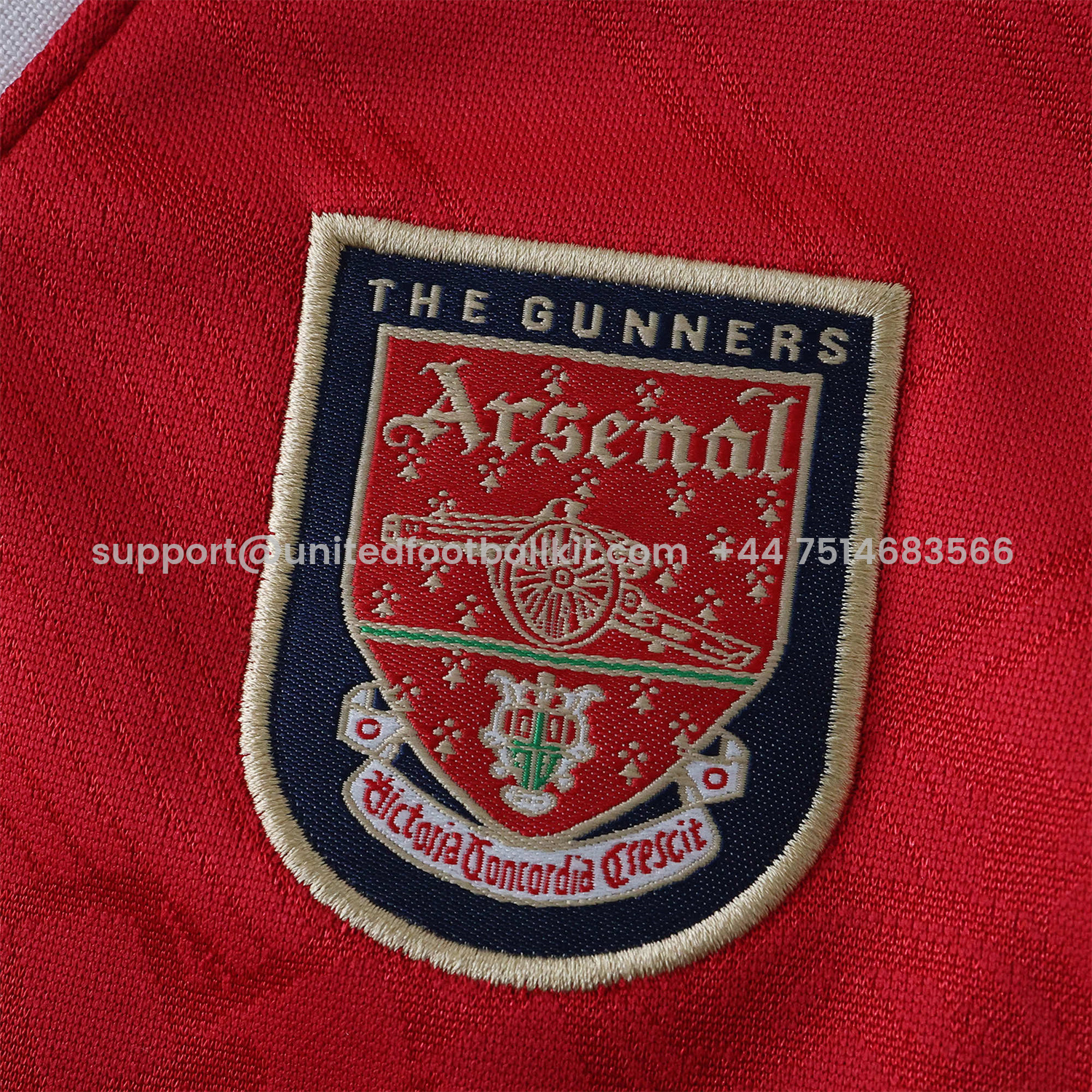 Unitedfootballkit.com | Retro Arsenal 1996-97 Home Kids Kit -Customize Name, Number and Patch | Worldwide Shipping