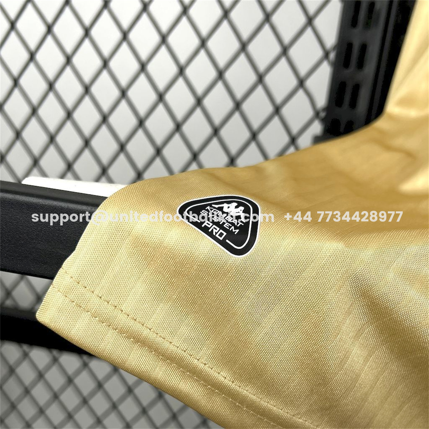 Unitedfootballkit.com | FC Versailles 25-26 Gold L'Élégant Special Jersey - Fans Version -Customize Name, Number and Patch | Worldwide Shipping