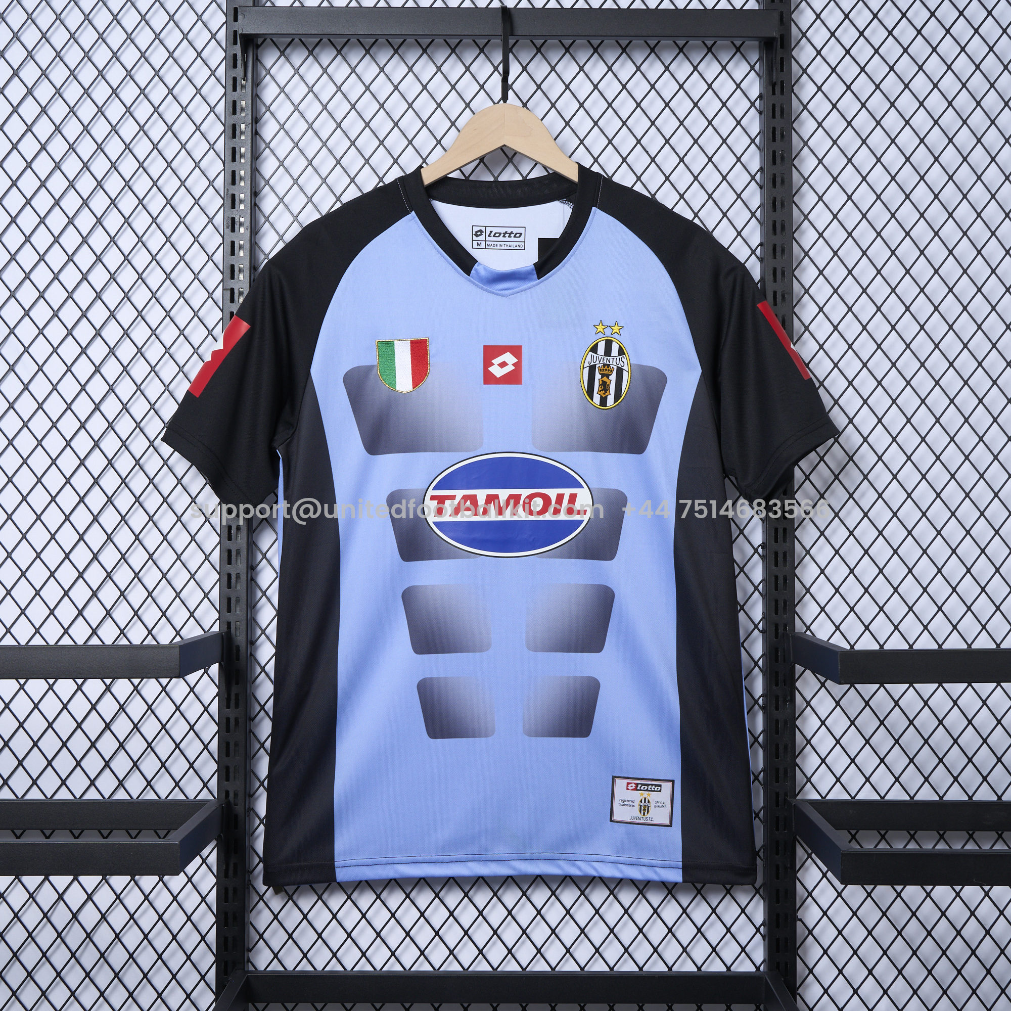Unitedfootballkit.com | Retro Juventus 2002-03 Blue Goalkeeper Jersey -Customize Name, Number and Patch | Worldwide Shipping