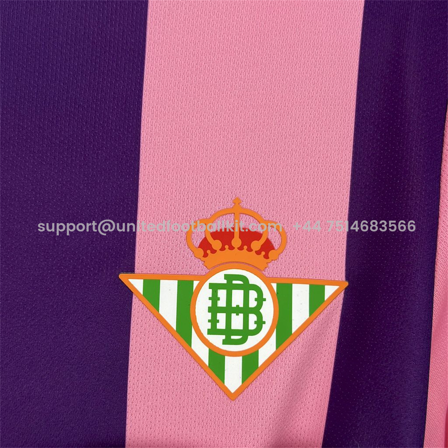 Unitedfootballkit.com | Real Betis 25-26 Pink Purple Stripe Special Edition Jersey - Fans Version -Customize Name, Number and Patch | Worldwide Shipping