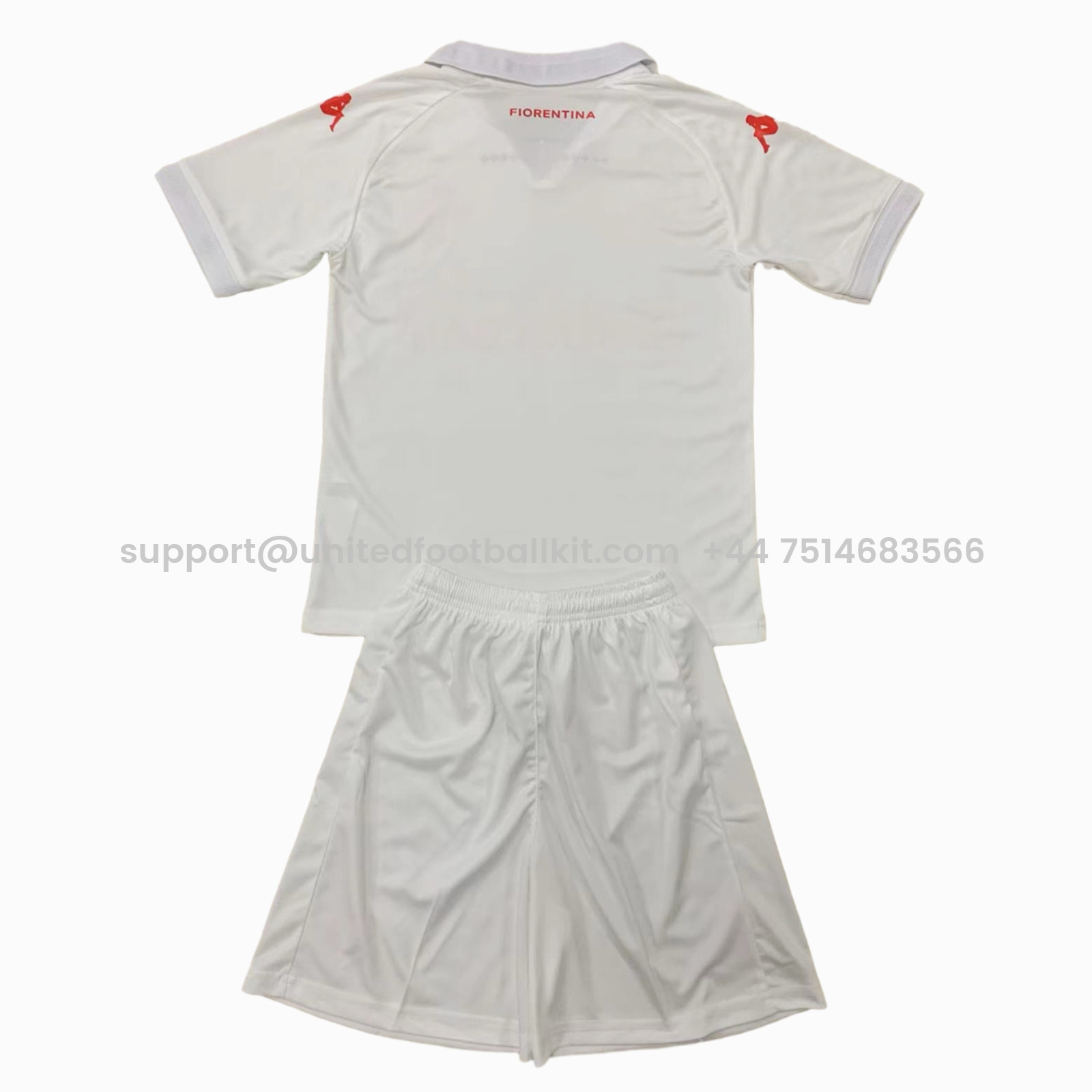 Unitedfootballkit.com | Fiorentina 24-25 Away Kids Kit -Customize Name, Number and Patch | Worldwide Shipping