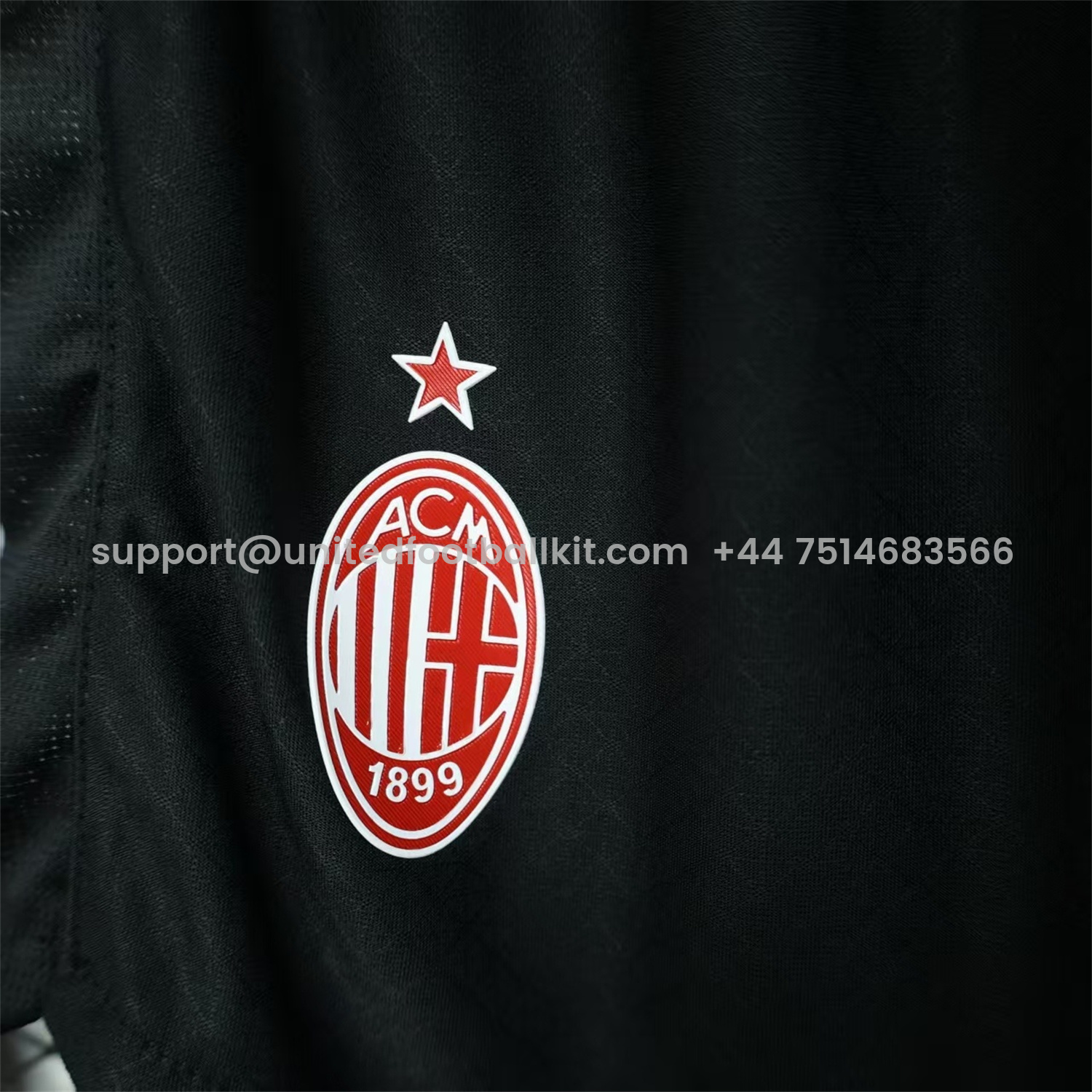 Unitedfootballkit.com | AC Milan 25-26 Home Black Shorts - Player Version -Customize Name, Number and Patch | Worldwide Shipping
