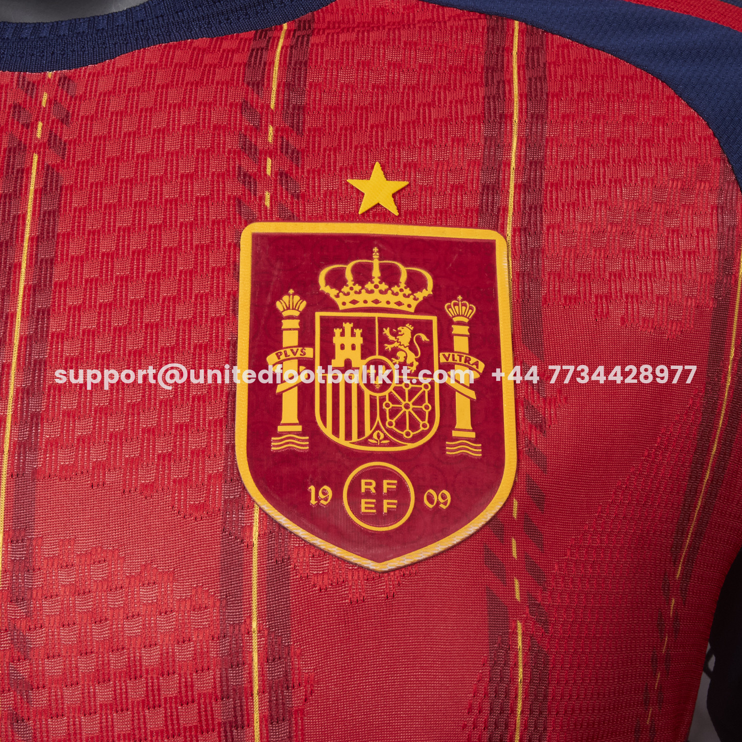 Unitedfootballkit.com | Spain 2026 Home Long Sleeves Jersey - Player Version -Customize Name, Number and Patch | Worldwide Shipping