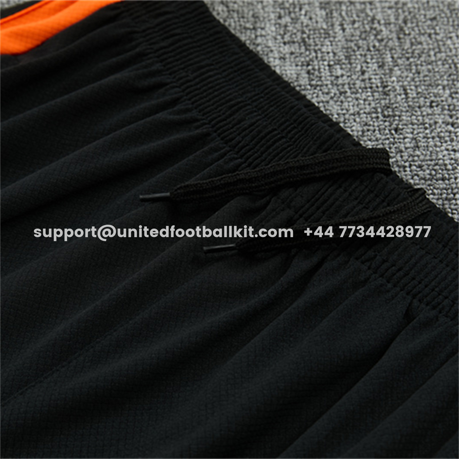 Unitedfootballkit.com | Netherlands 2026 Short-Sleeve Training Set - White With Orange Top & Black With Orange Pants -Customize Name, Number and Patch | Worldwide Shipping