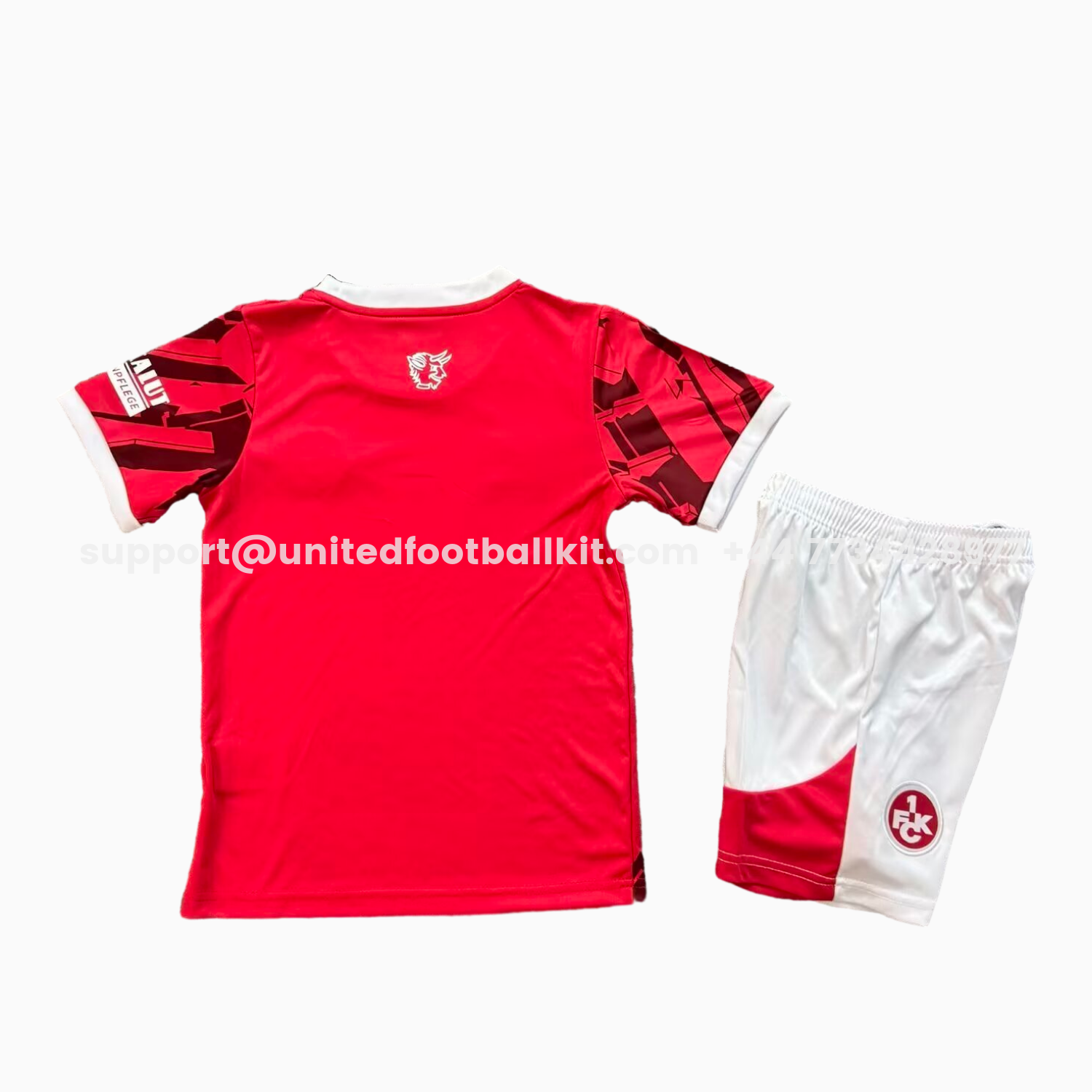 Unitedfootballkit.com | Kaiserslautern 25-26 Home Kids Kit -Customize Name, Number and Patch | Worldwide Shipping