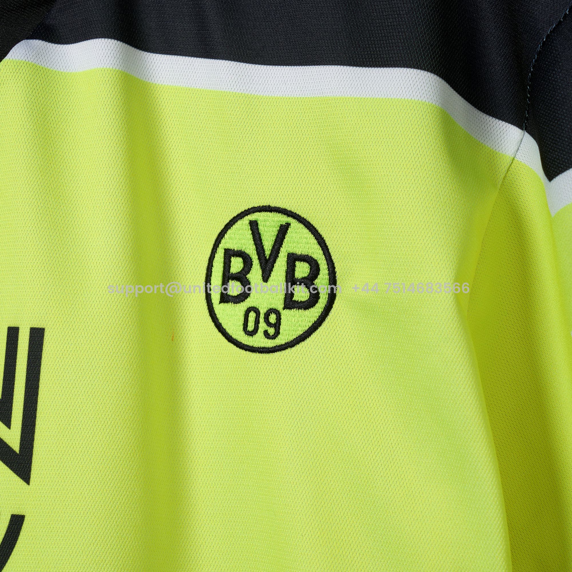 Unitedfootballkit.com | Retro Dortmund 1996-97 Home Champions League Final Jersey -Customize Name, Number and Patch | Worldwide Shipping