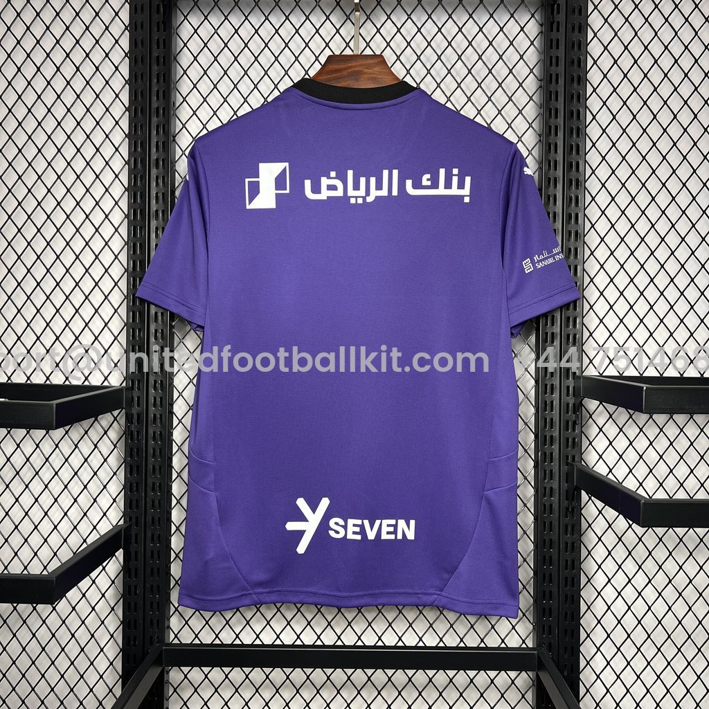 Unitedfootballkit.com | Al Hilal Riyadh Crescent 24-25 Third Jersey - Fans Version -Customize Name, Number and Patch | Worldwide Shipping