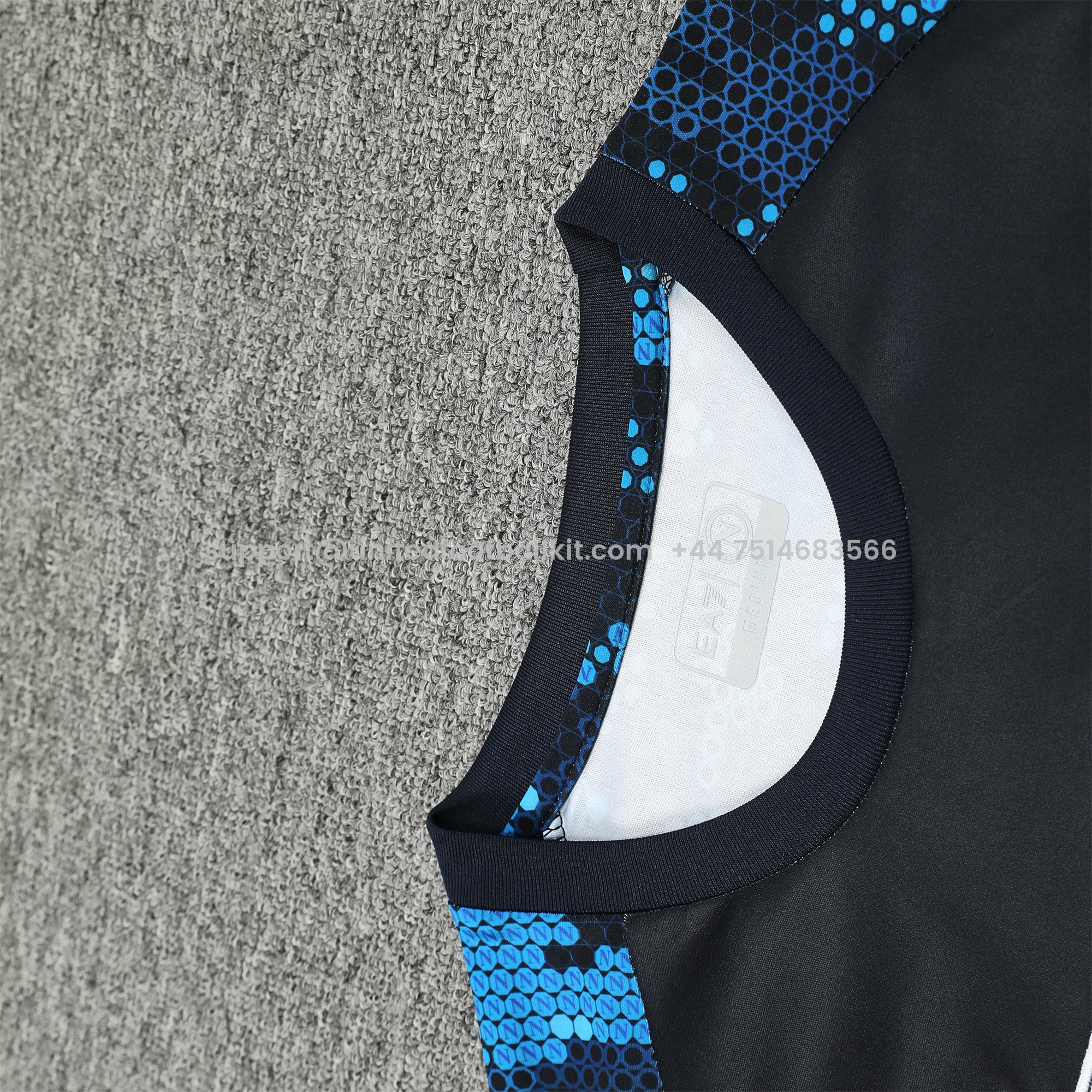 Unitedfootballkit.com | Napoli 24-25 Vest Training Set - Blue Vest & Shorts -Customize Name, Number and Patch | Worldwide Shipping