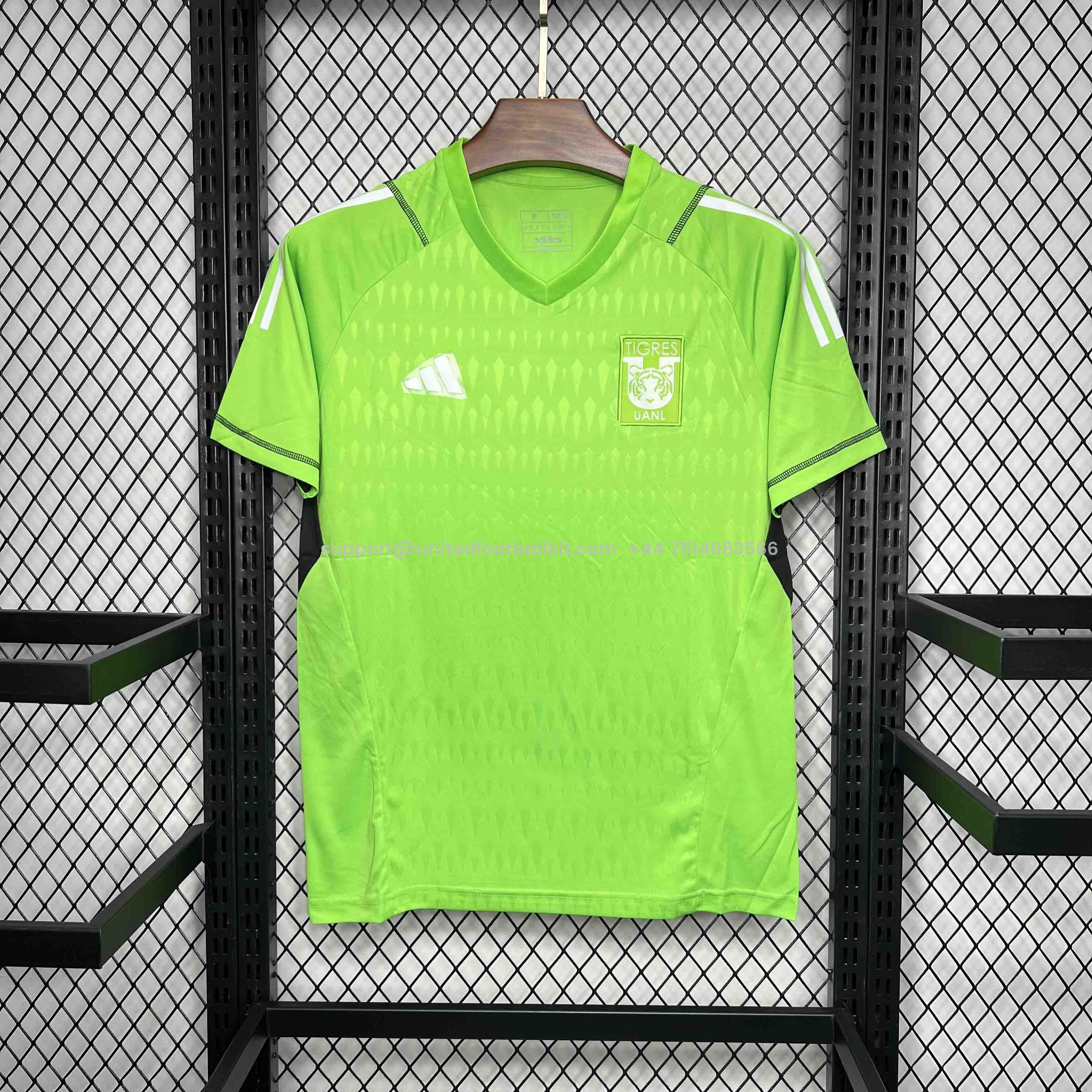 Unitedfootballkit.com | Tigres UANL 24-25 Green Goalkeeper Jersey - Fans Version -Customize Name, Number and Patch | Worldwide Shipping