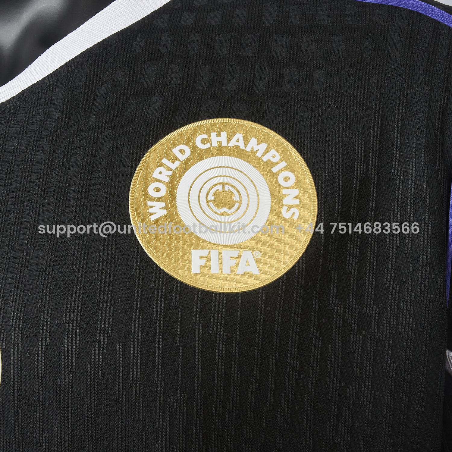 Unitedfootballkit.com | C.H.E.L.S.E.A 25-26 Third Unsponsored Black Jersey - Player Version -Customize Name, Number and Patch | Worldwide Shipping