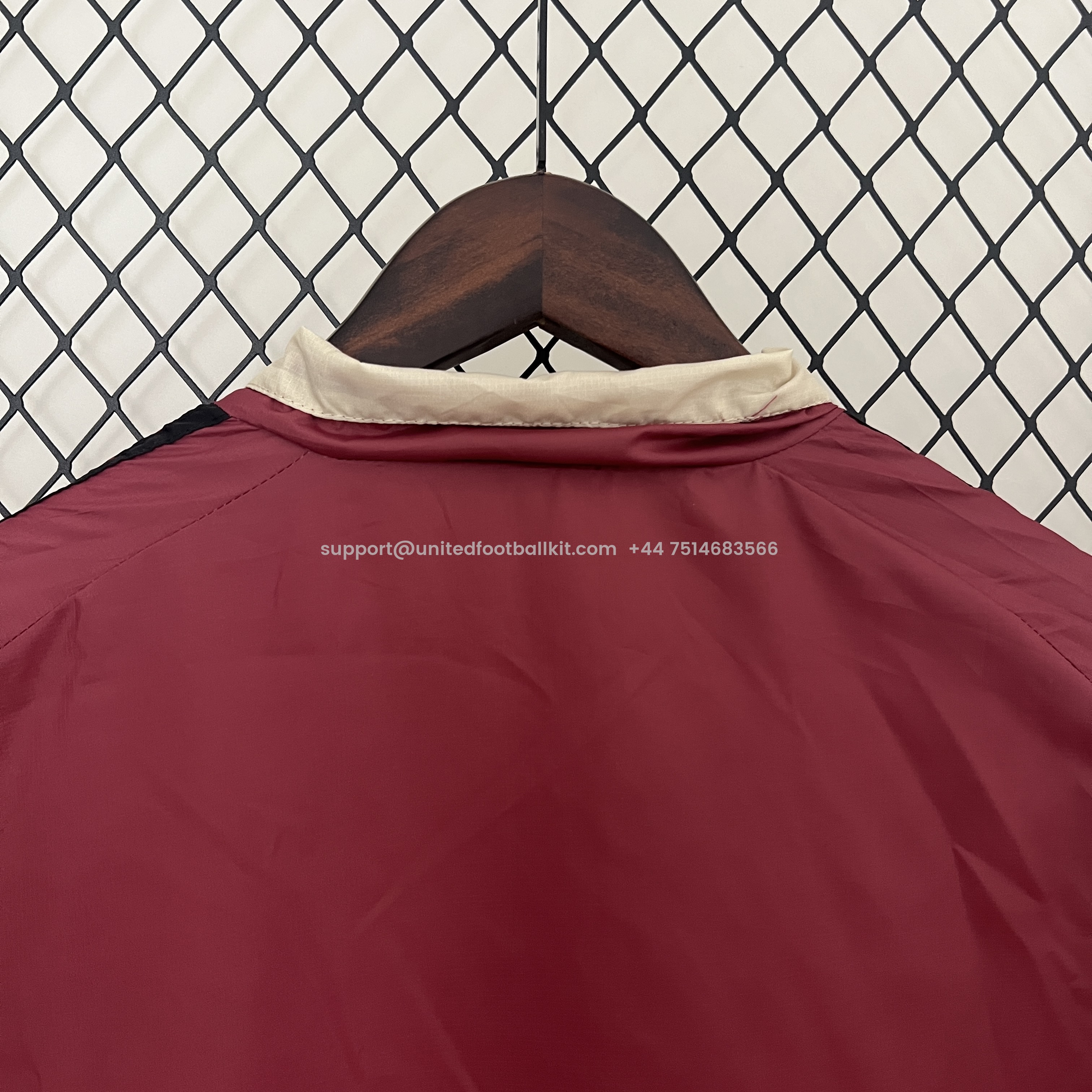 Unitedfootballkit.com | Belgium 2024 Double Sided Reversible Windbreaker - Red & Yellow -Customize Name, Number and Patch | Worldwide Shipping