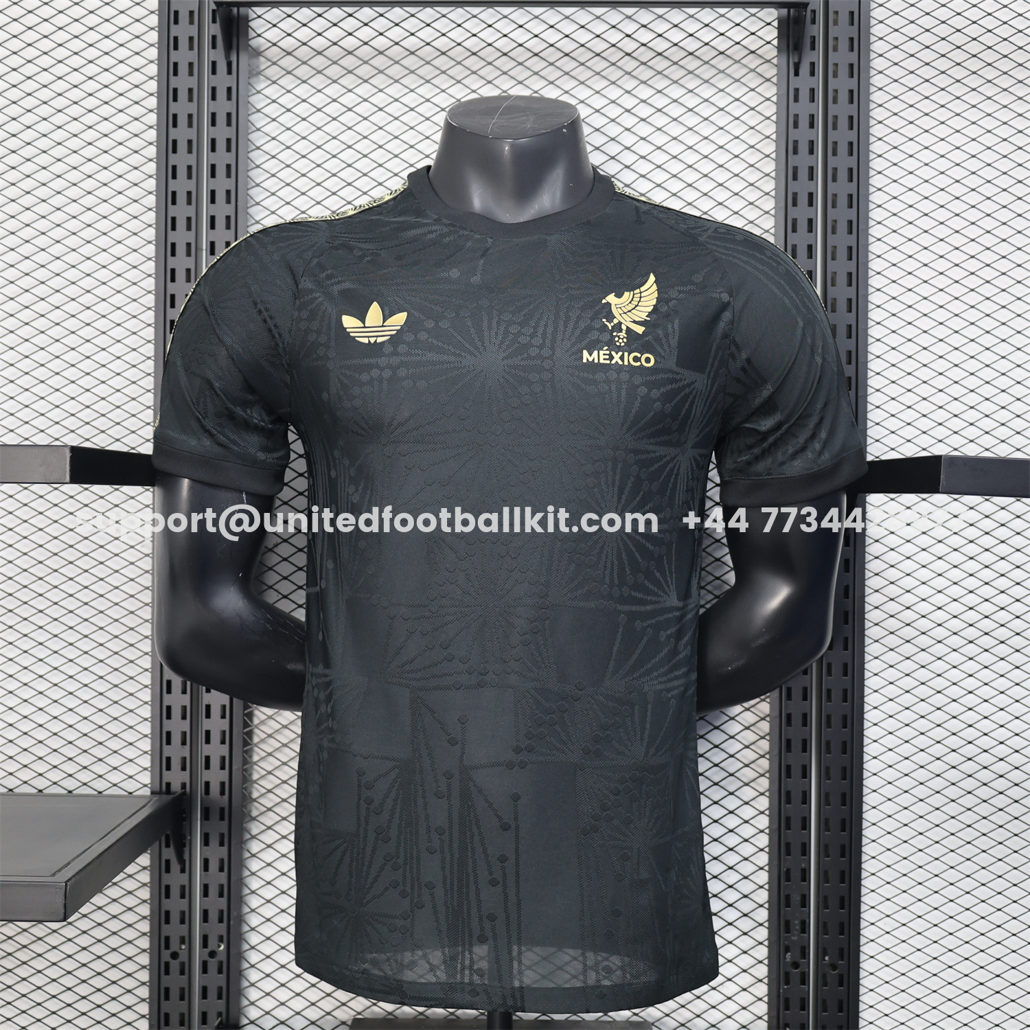 Unitedfootballkit.com | Mexico 2025 Gold Cup Black Special Edition Jersey - Player Version -Customize Name, Number and Patch | Worldwide Shipping
