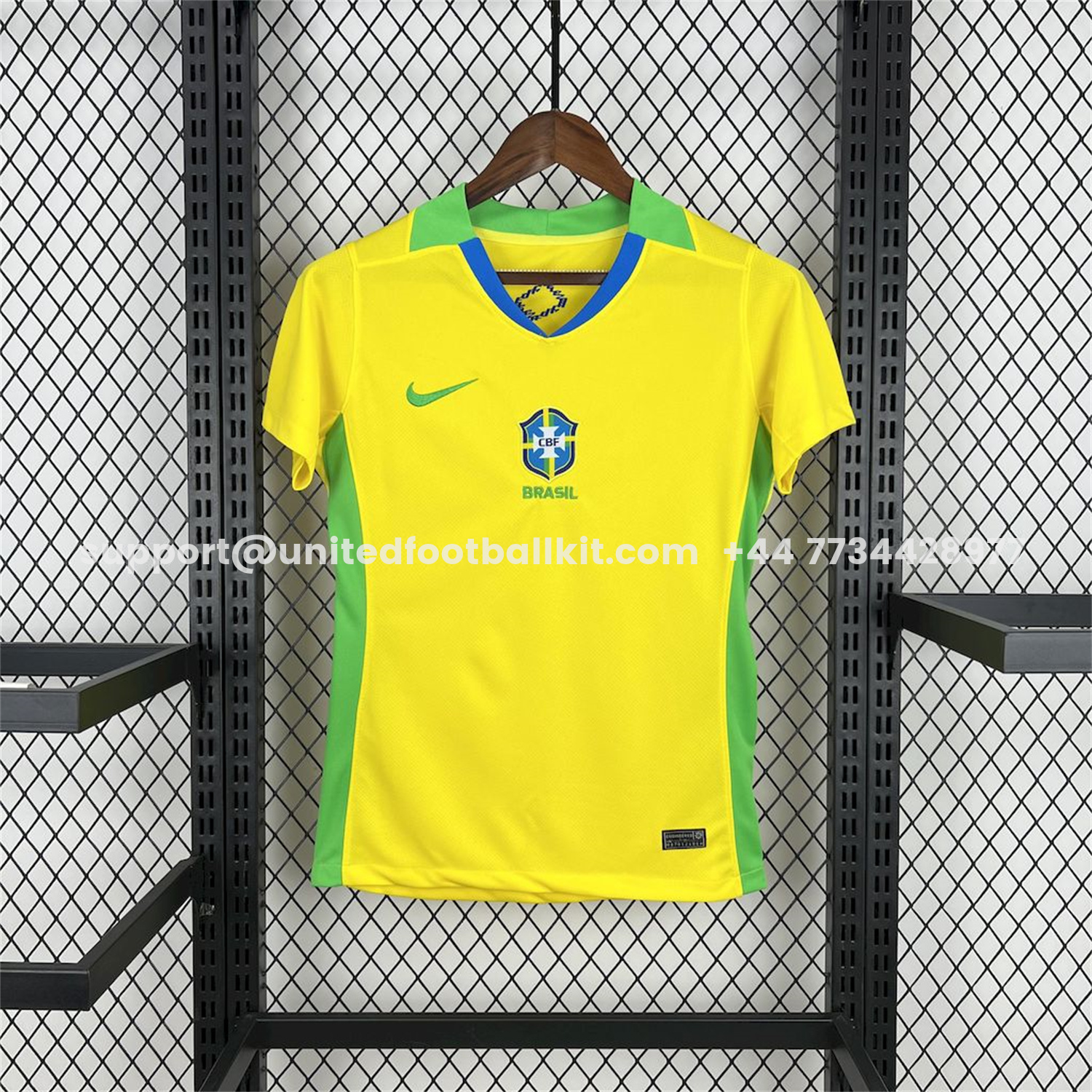 Unitedfootballkit.com | Women's Brazil 2025 Women's Team Home Jersey -Customize Name, Number and Patch | Worldwide Shipping