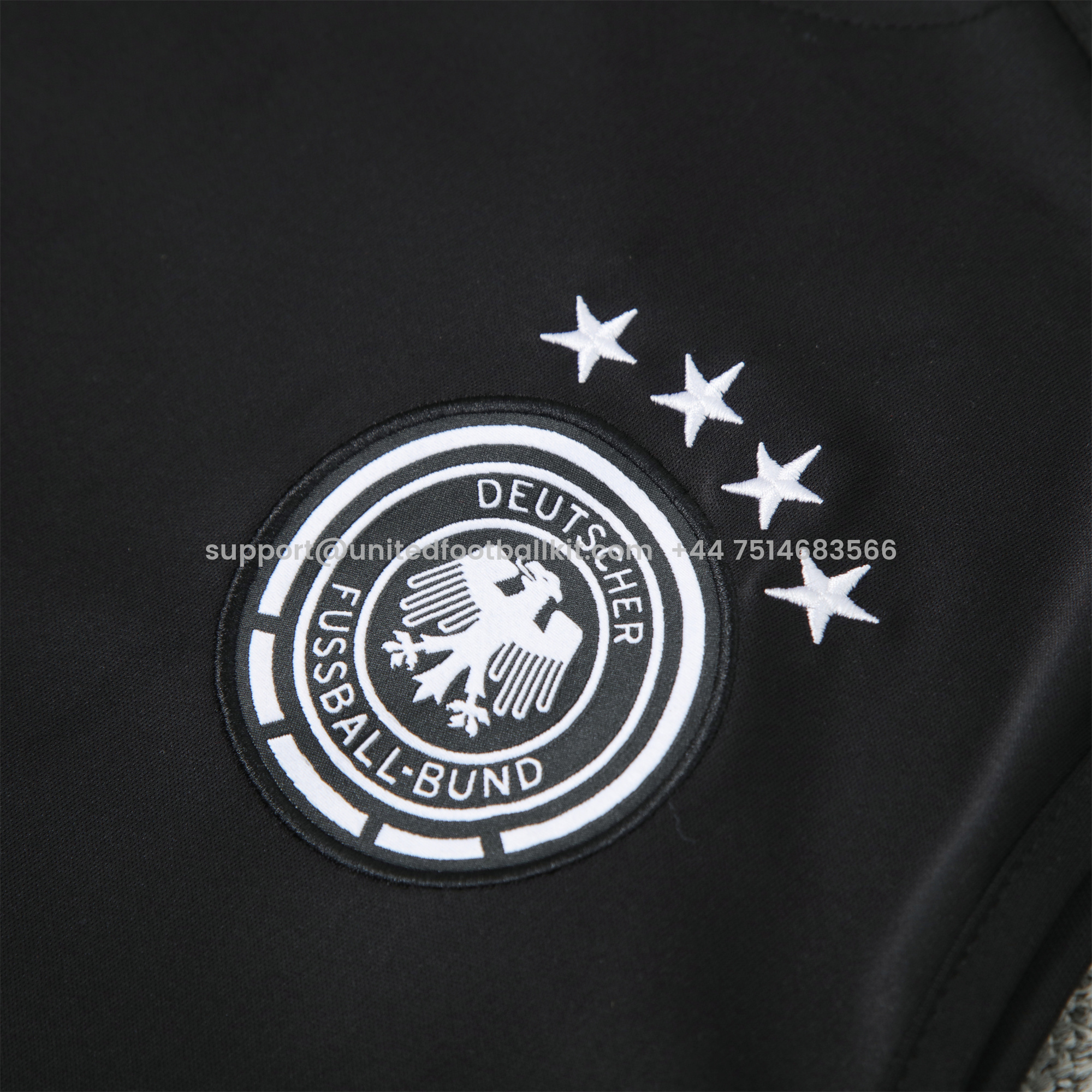 Unitedfootballkit.com | Germany 24-25 Training Vest Suit - Black -Customize Name, Number and Patch | Worldwide Shipping