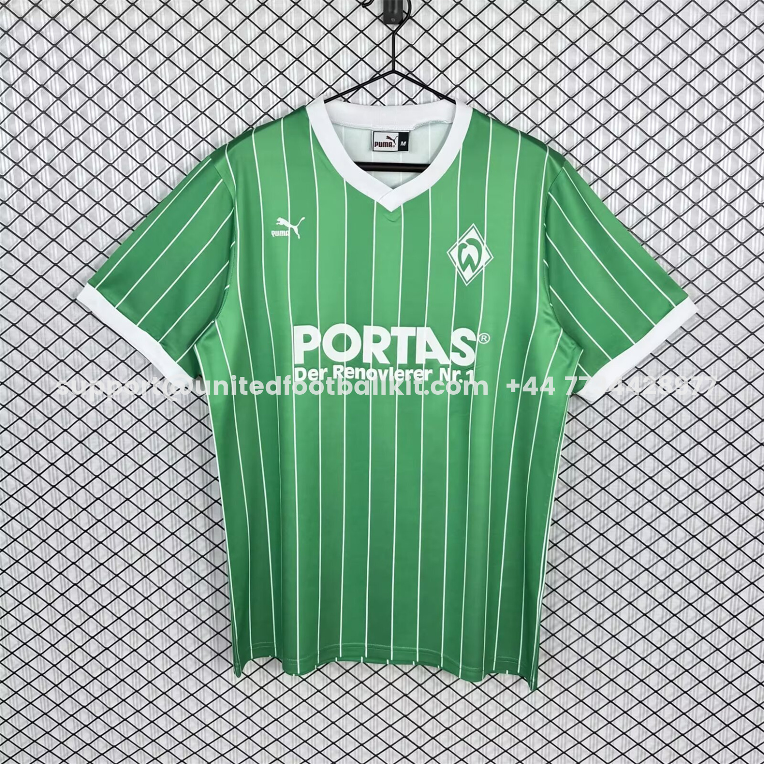 Unitedfootballkit.com | Retro Werder Bremen 1988-89 Away Jersey -Customize Name, Number and Patch | Worldwide Shipping