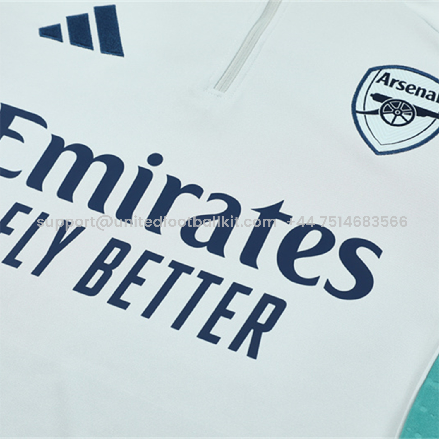 Unitedfootballkit.com | Arsenal 25-26 Long Sleeves Training Set - Light Grey Top & Blue Pants -Customize Name, Number and Patch | Worldwide Shipping