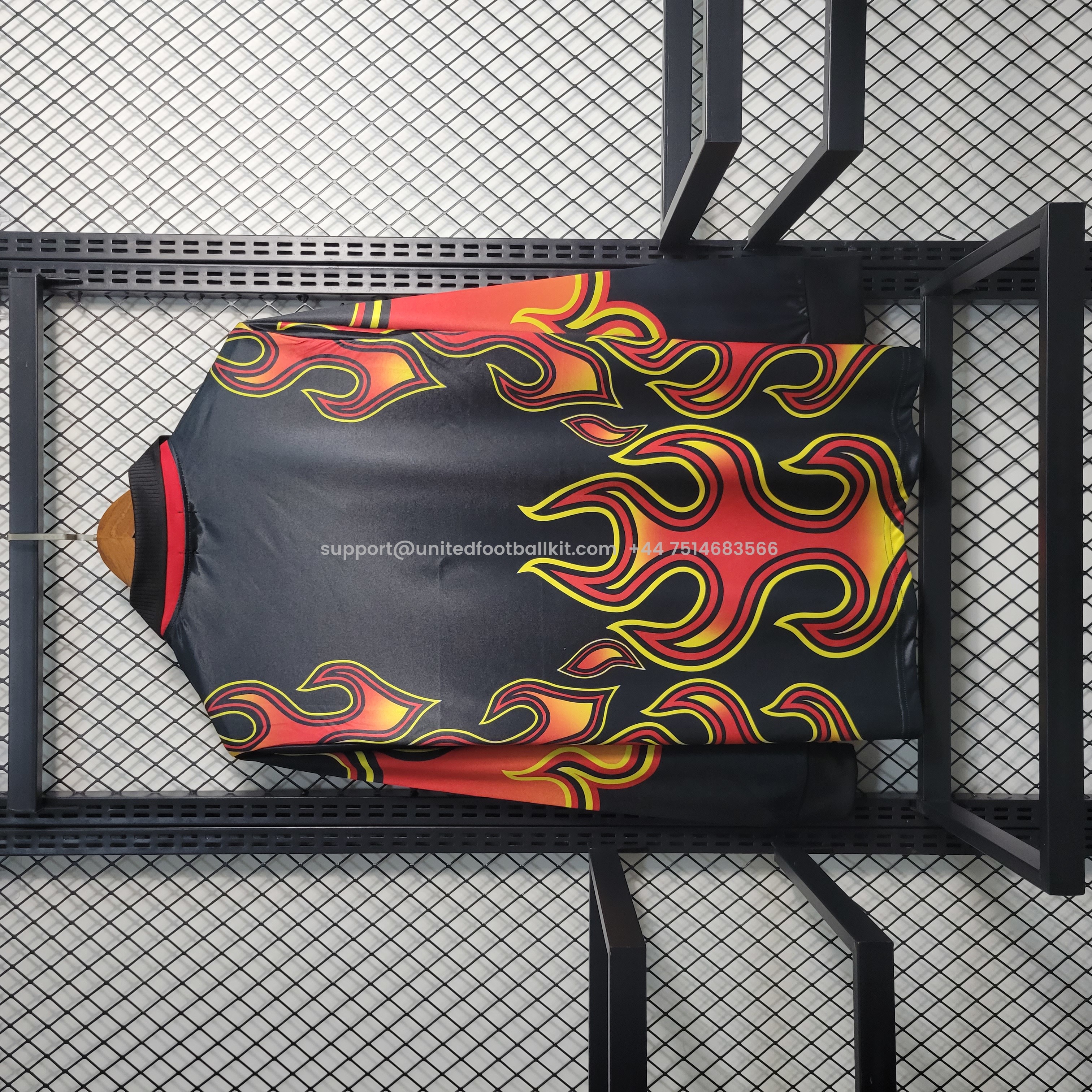 Unitedfootballkit.com | Retro Japan 1998 Red Flame Goalkeeper Jersey -Customize Name, Number and Patch | Worldwide Shipping