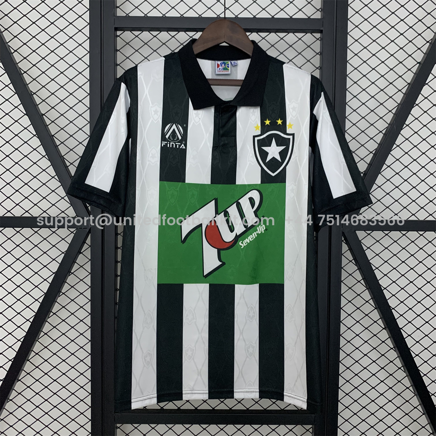 Unitedfootballkit.com | Retro Botafogo 1995 Home Jersey -Customize Name, Number and Patch | Worldwide Shipping