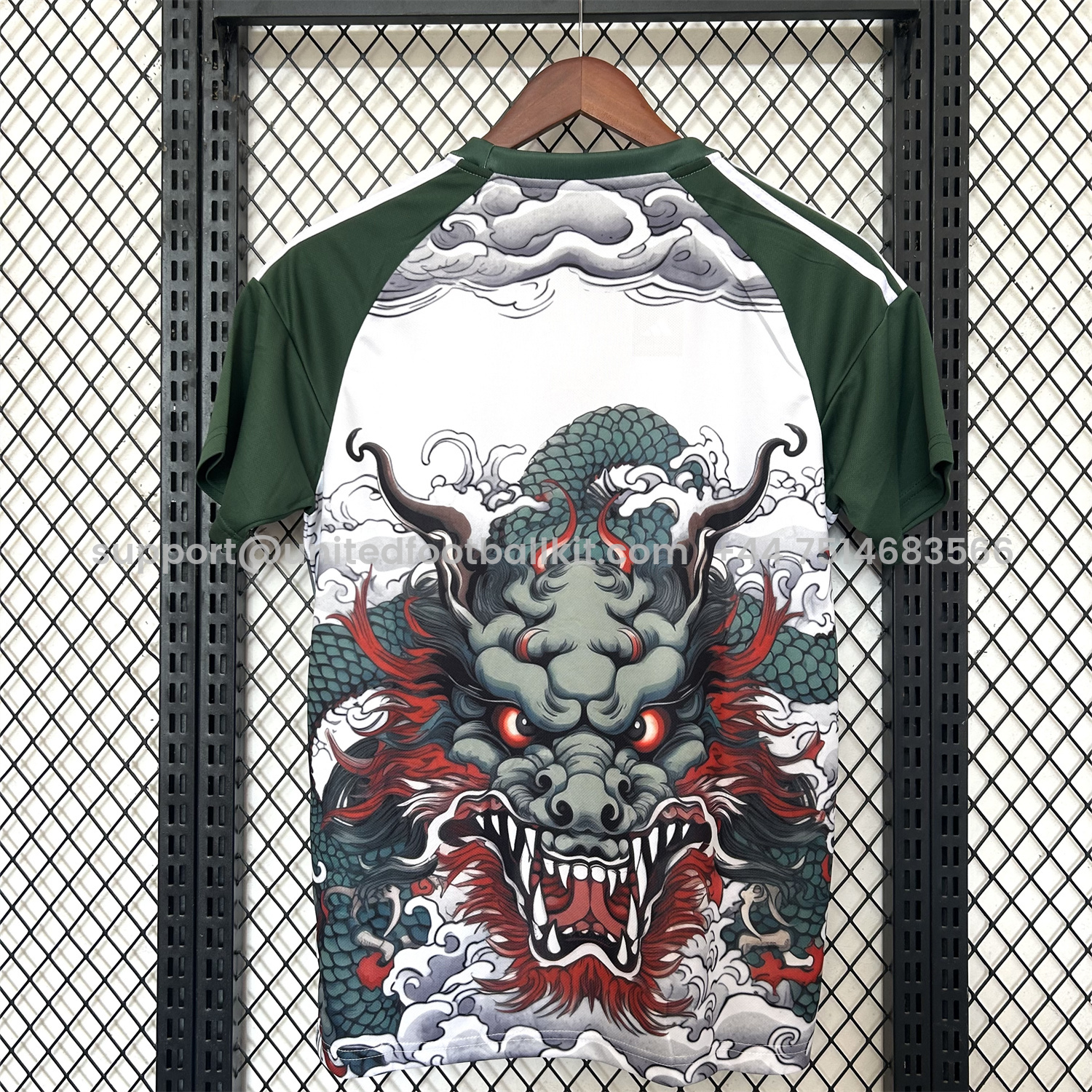 Unitedfootballkit.com | Japan 25-26 Y3 Green Dragon Roar White Jersey - Fans Version -Customize Name, Number and Patch | Worldwide Shipping